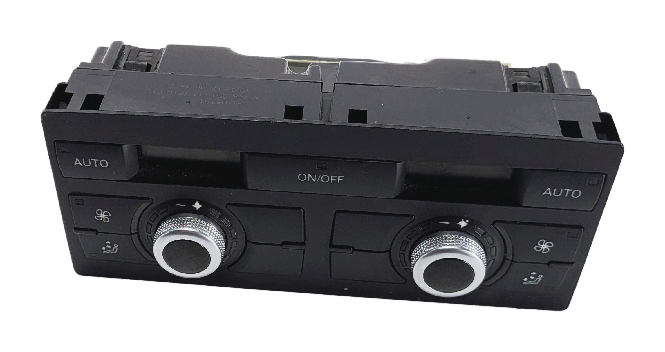 2013-2015 AUDI Q7 (4L) REAR HEATER A/C TEMPERATURE CLIMATE CONTROL PANEL — exact item pictured