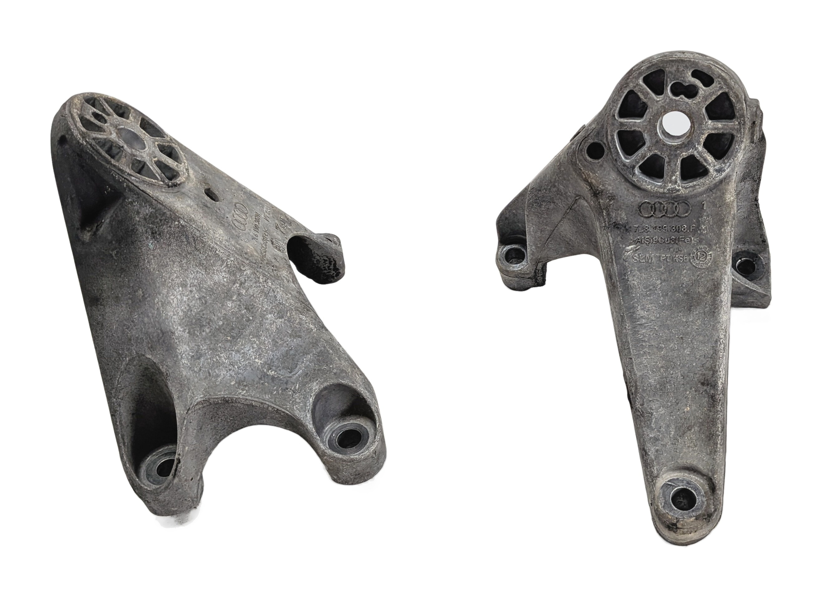 2013 AUDI Q7 4L 3.0L SUPER CTWA ENGINE LEFT/RIGHT MOTOR MOUNT BRACKET SET/2 — exact item pictured