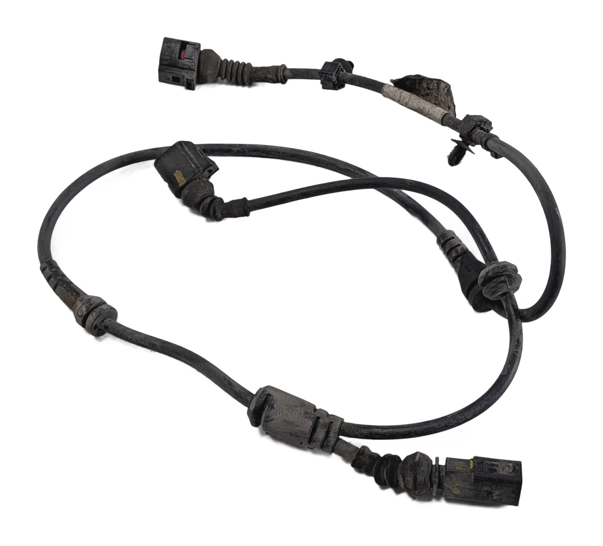 2013 AUDI Q7 4L FRONT RIGHT PASSENGER ABS WHEEL SPEED SENSOR WIRE WIRING HARNESS — exact item pictured