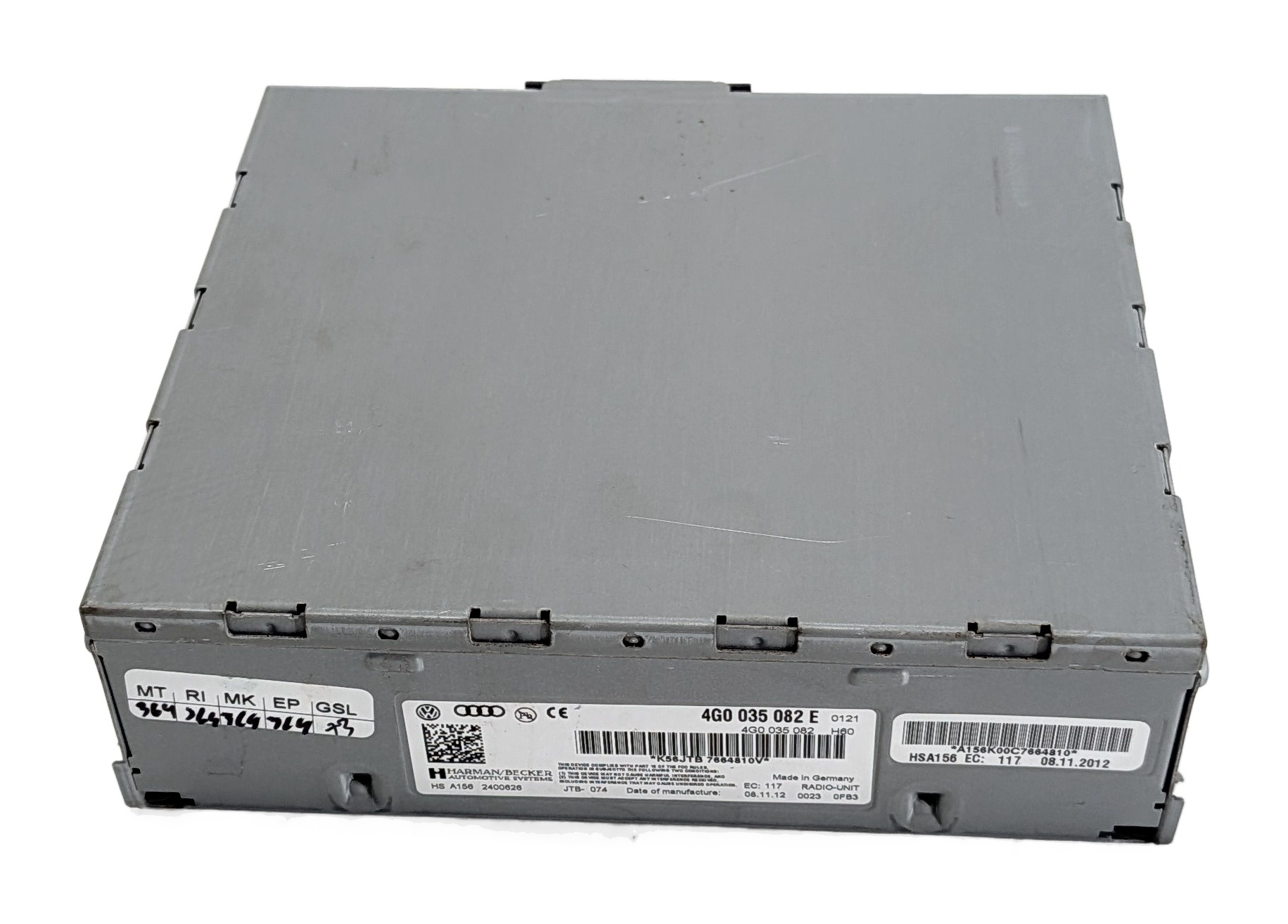 2013 AUDI Q7 (4L) TRUNK MOUNTED HD SIRIUS SATELLITE RADIO RECEIVER MODULE — exact item pictured
