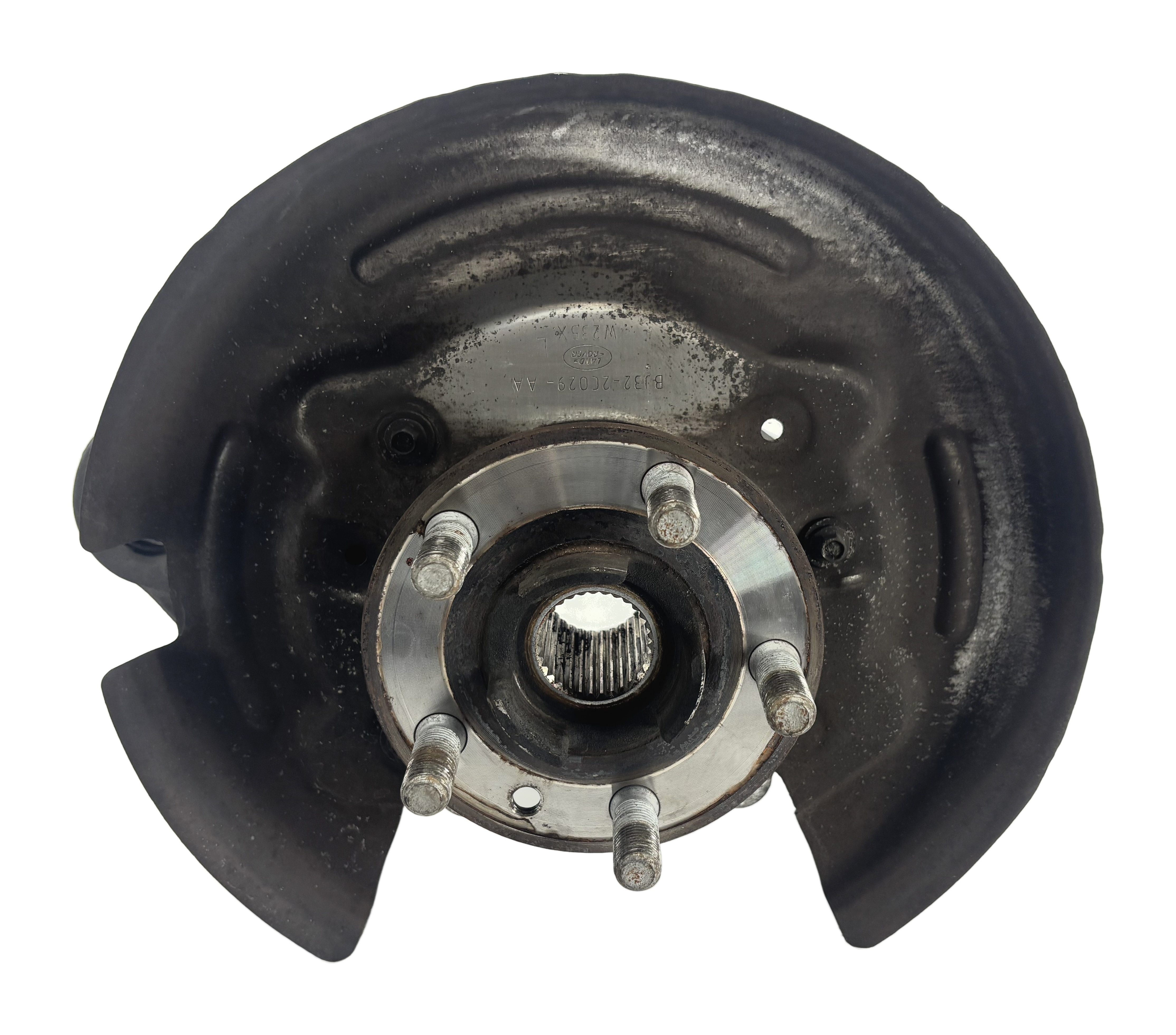 12-19 RANGE ROVER EVOQUE (L538) REAR LEFT DRIVER SPINDLE KNUCKLE WHEEL HUB — exact item pictured