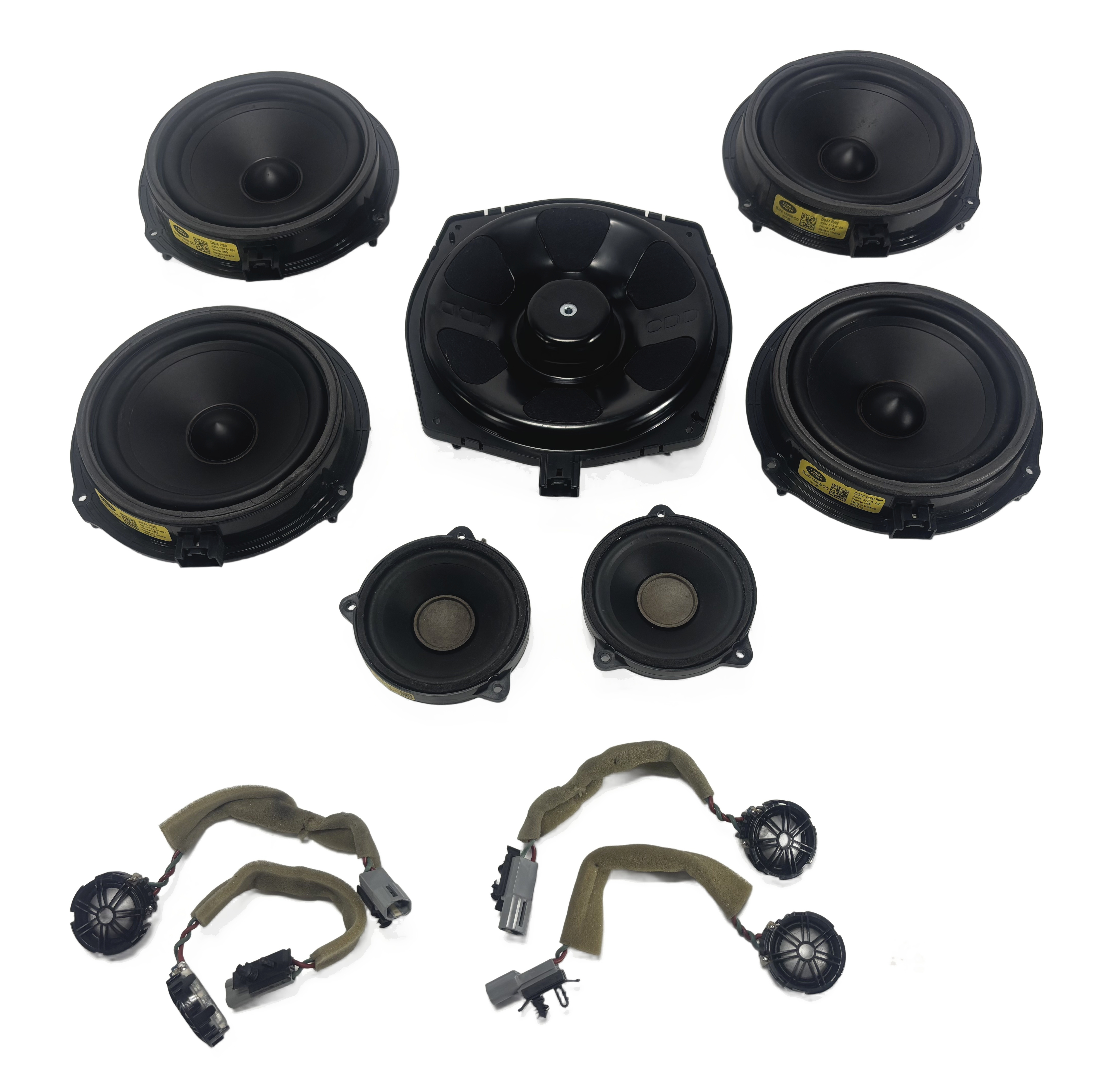 2012 RANGE ROVER EVOQUE (L538) AUDIO SOUND SPEAKER WOOFER TWEETER SET/11 — exact item pictured