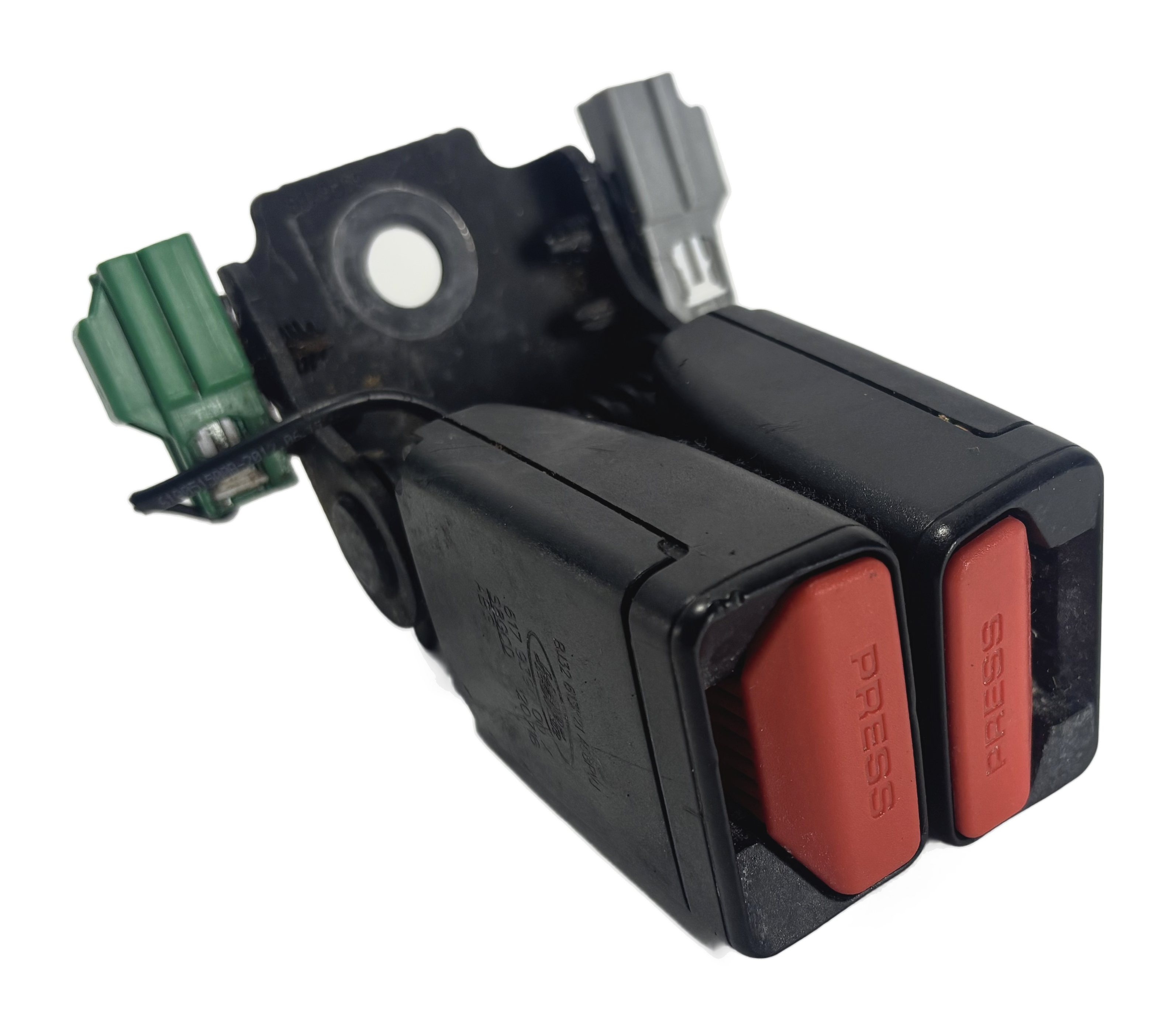 2012 RANGE ROVER EVOQUE L538 REAR RIGHT SEATBELT BUCKLE RECEIVER (Black) — exact item pictured