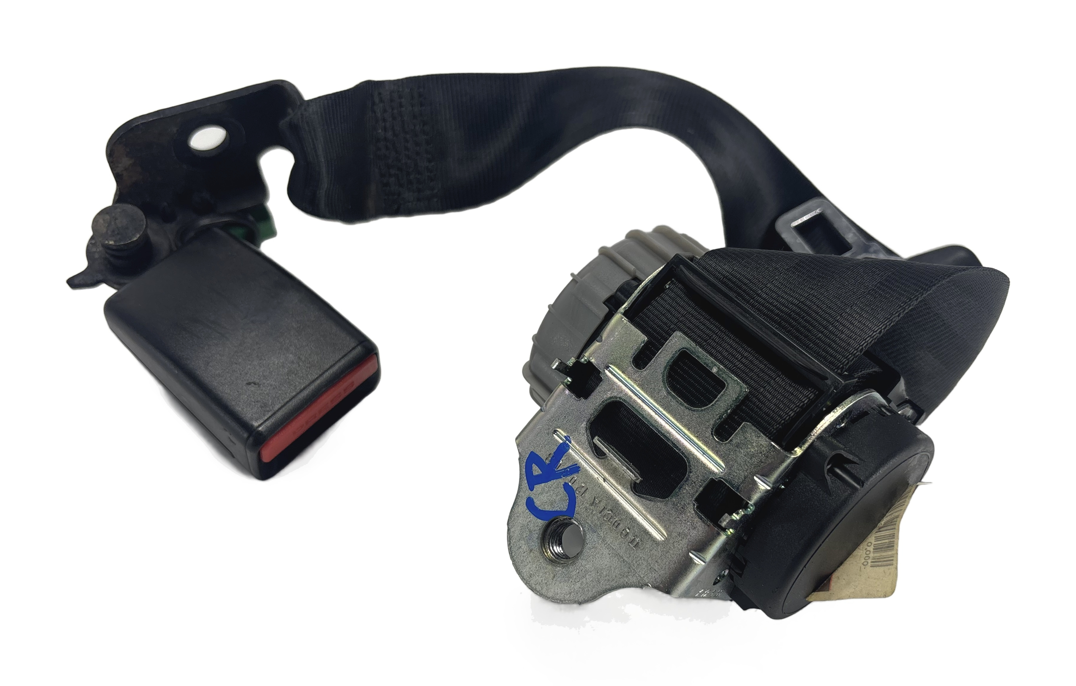 2012 RANGE ROVER EVOQUE L538 REAR CENTER SEATBELT RETRACTOR (Black) — exact item pictured