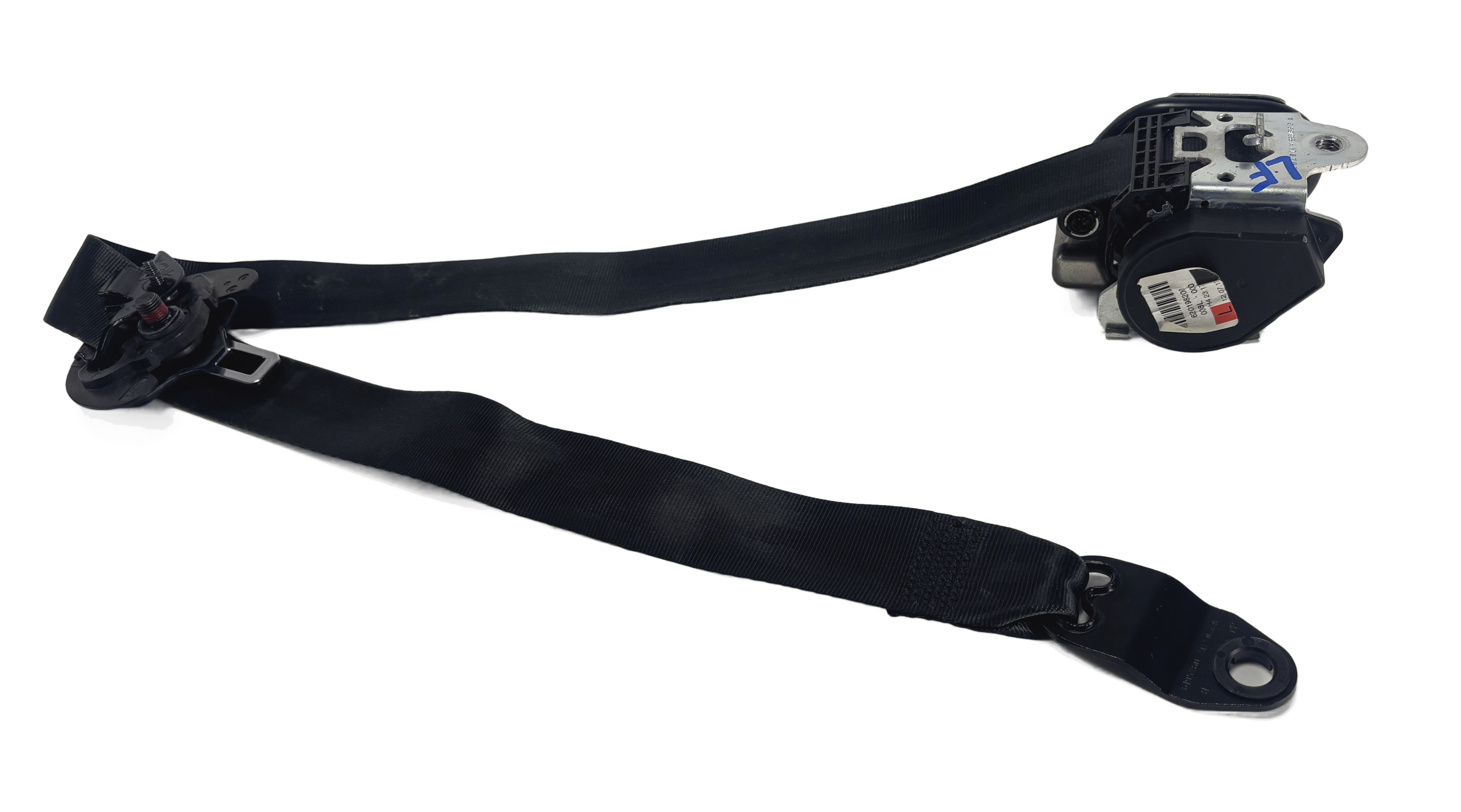 2012-2018 RANGE ROVER EVOQUE (L538) LEFT FRONT DRIVER SEATBELT RETRACTOR (Black) — exact item pictured