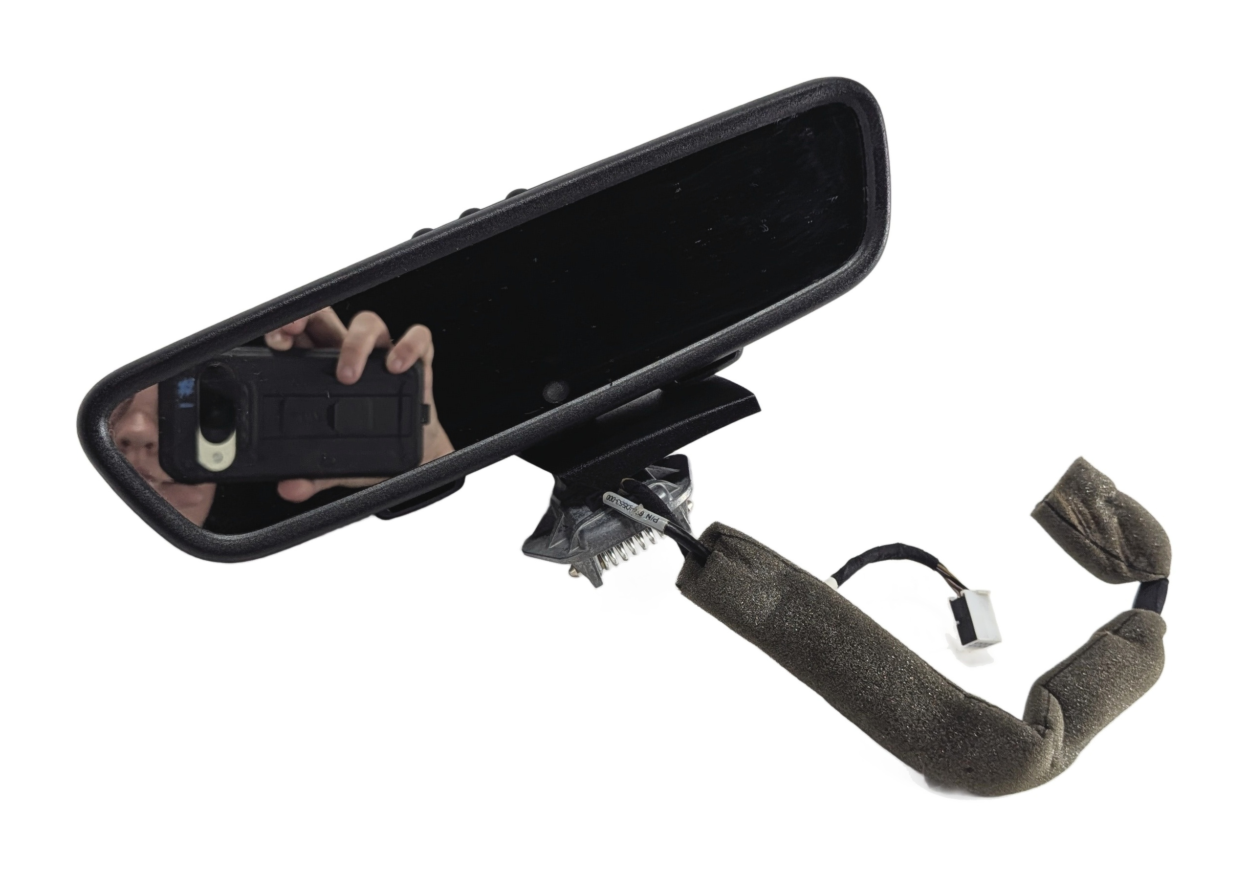 2011 MERCEDES E350 (W212) INTERIOR REAR VIEW MIRROR w/AUTO DIM HOMELINK (Black) — exact item pictured