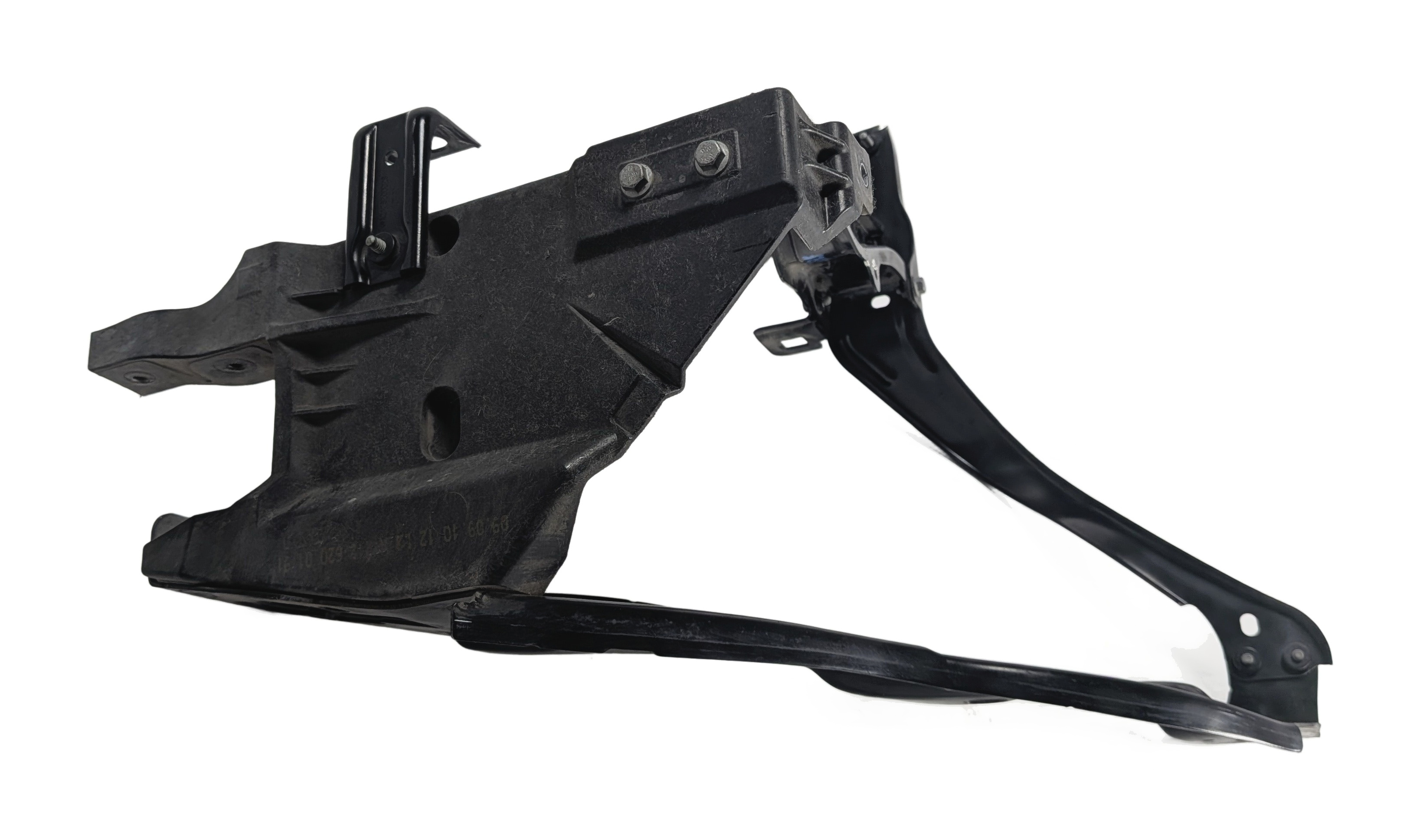 2011 MERCEDES E350 (W212) FRONT LEFT HEADLIGHT RADIATOR SUPPORT MOUNT BRACKET — exact item pictured
