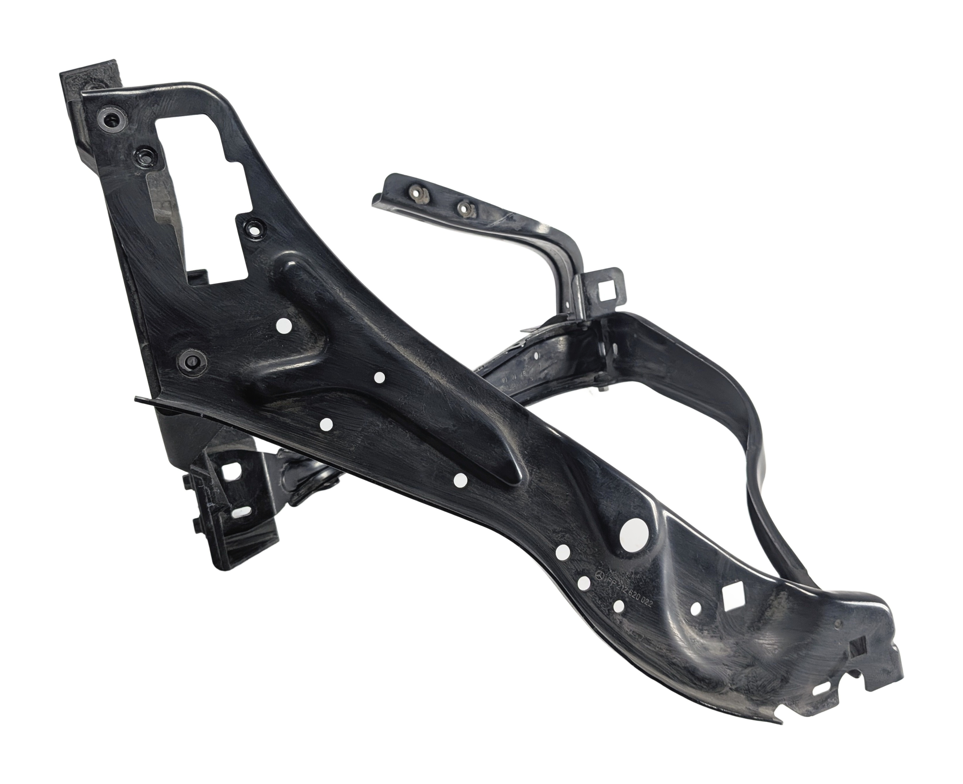 2011 MERCEDES E350 (W212) FRONT RIGHT HEADLIGHT RADIATOR SUPPORT MOUNT BRACKET — exact item pictured