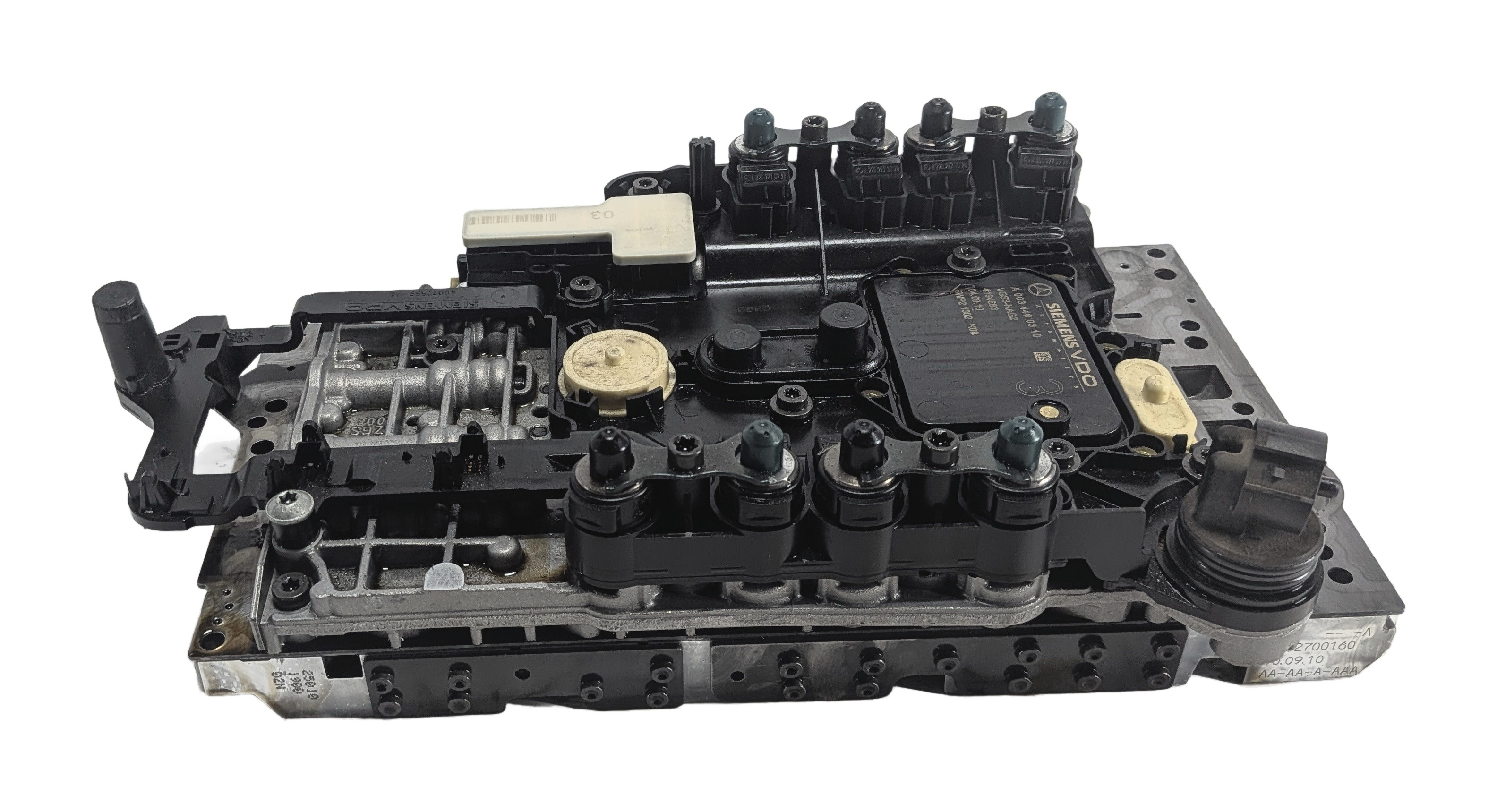 2011 MERCEDES E350 (W212) TRANSMISSION VALVE BODY w/ CONDUCTOR PLATE — exact item pictured