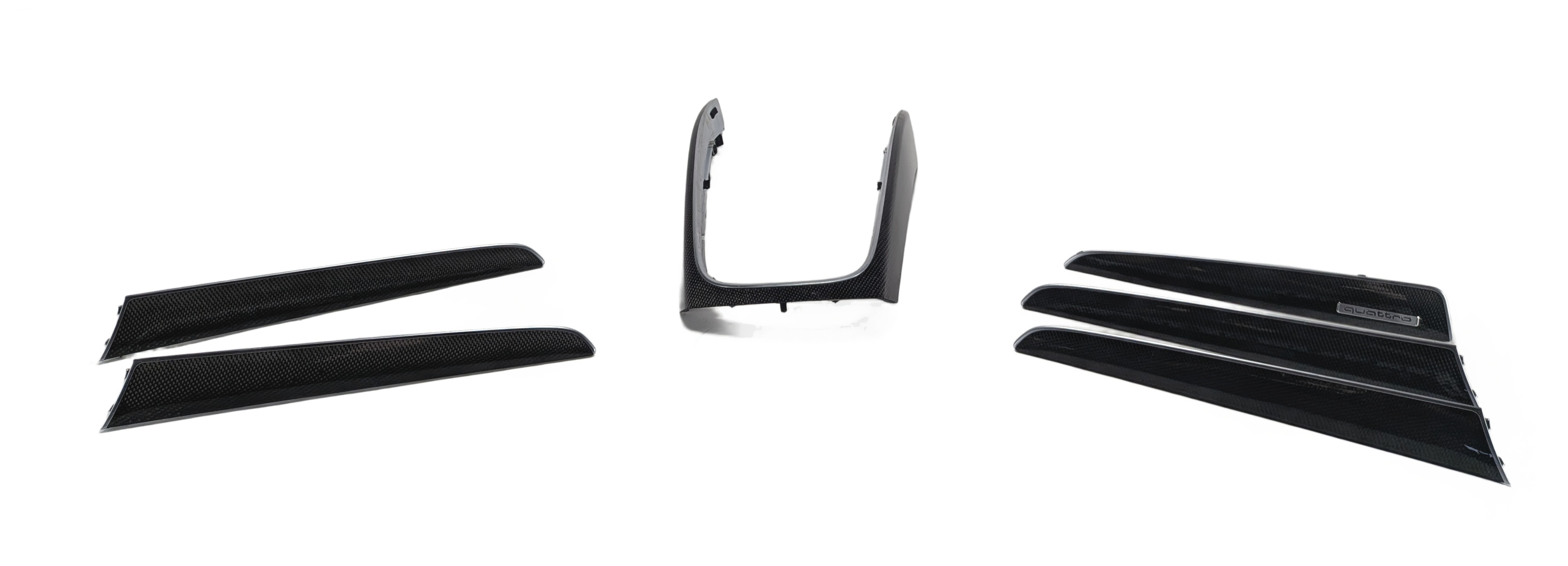 2015 AUDI SQ5 (B8 8R) INTERIOR DOOR DASH CENTER CONSOLE TRIM SET (Carbon Atlas) — exact item pictured