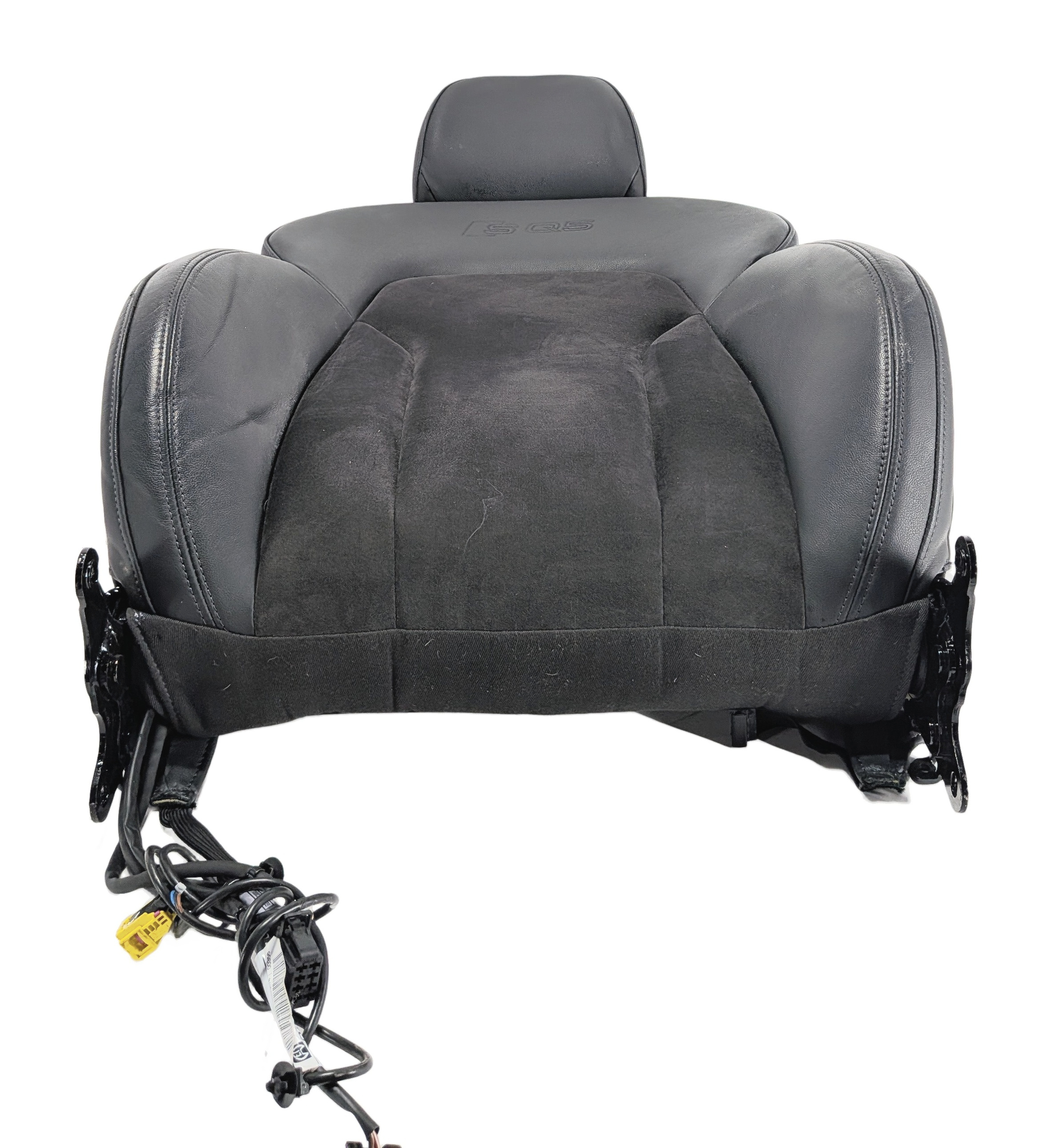 2015 AUDI SQ5 (8R) FRONT RIGHT PASSENGER UPPER SEAT BACK CUSHION HEATED (Black) — exact item pictured