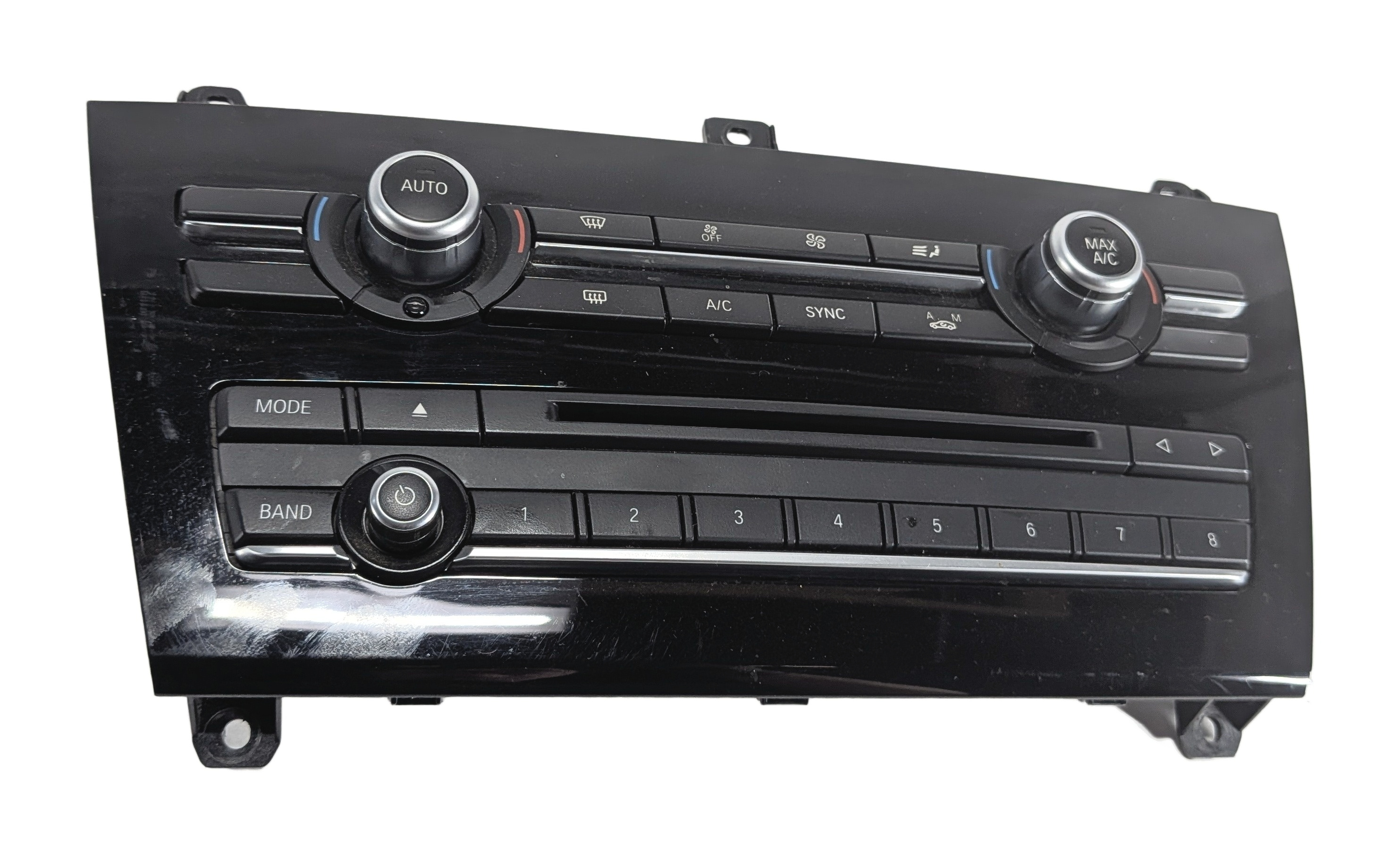 2015-2018 BMW X3 X4 (F25 F26) AC HEATER CLIMATE CONTROL PANEL w/RADIO CONTROLS — exact item pictured