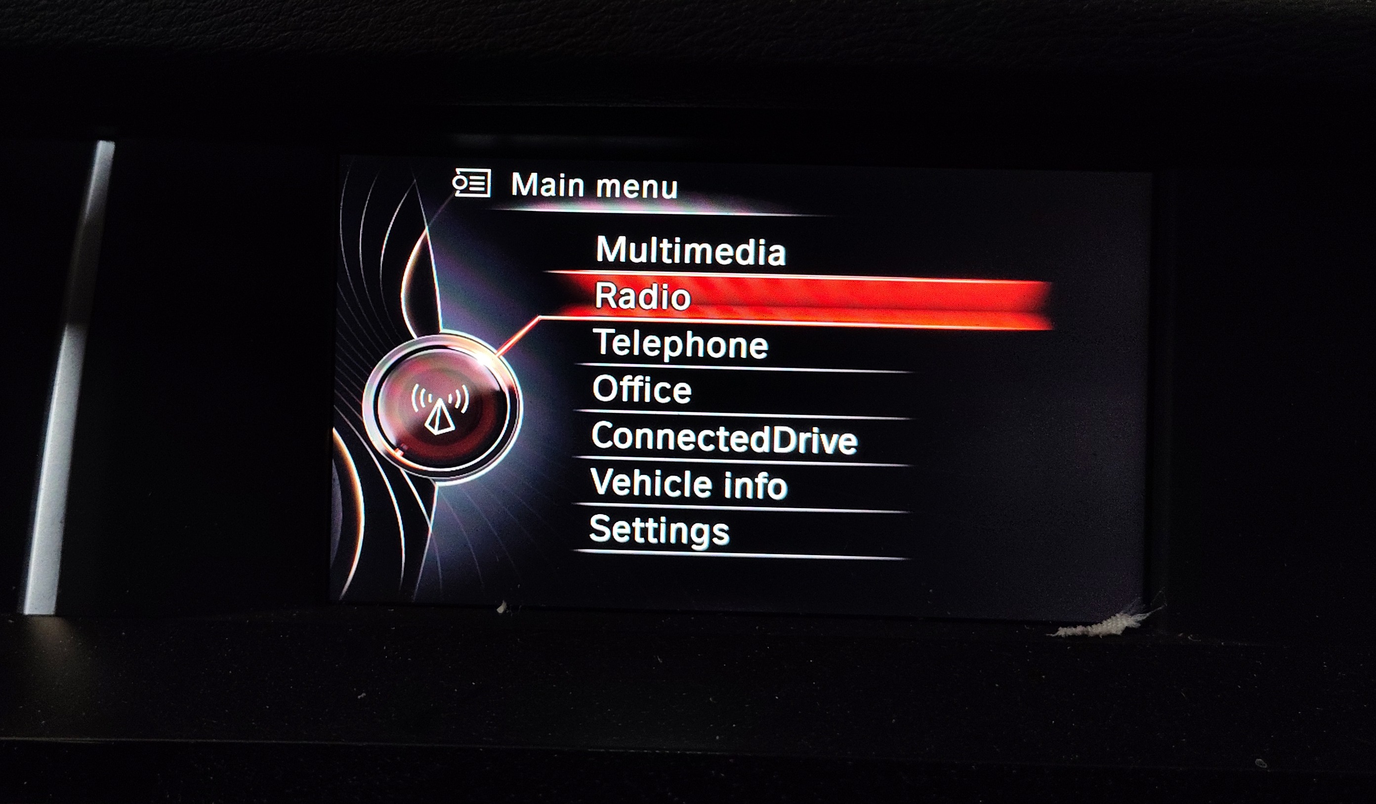 2015-2018 BMW X3 X4 (F25 F26) CENTRAL INFORMATION DISPLAY SCREEN CID NAVIGATION — exact item pictured