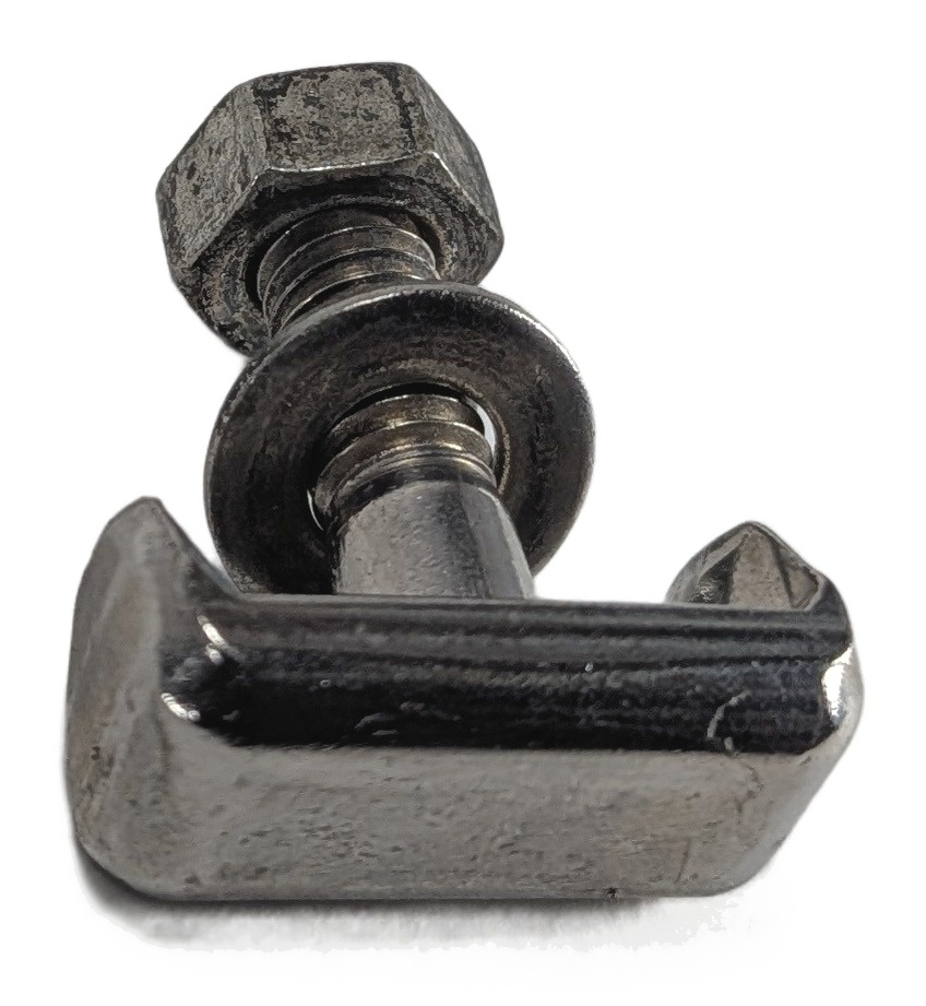 2016 BMW X3 (F25) 2.0L BATTERY CABLE TERMINAL T-BOLT CLAMP w/NUT WASHERS — exact item pictured