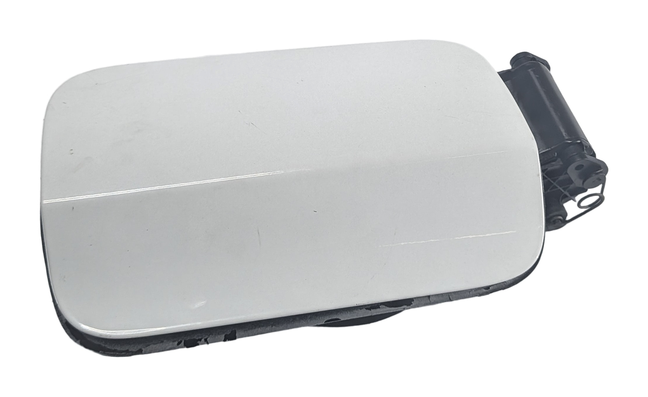 10-17 BMW 535iGT 550iGT (F07) REAR FUEL TANK DOOR COVER w/HOUSING (White) — exact item pictured