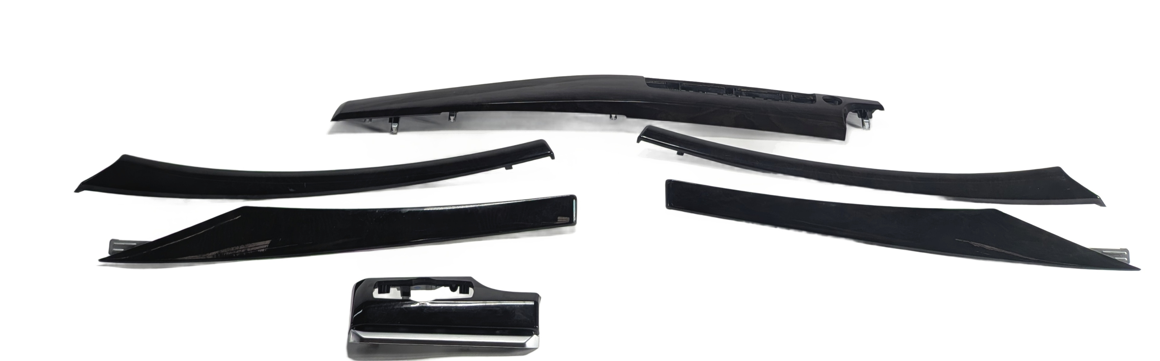 2010 BMW 535IGT (F07) INTERIOR DOOR DASH CENTER CONSOLE TRIM SET/6 (Ash) — exact item pictured
