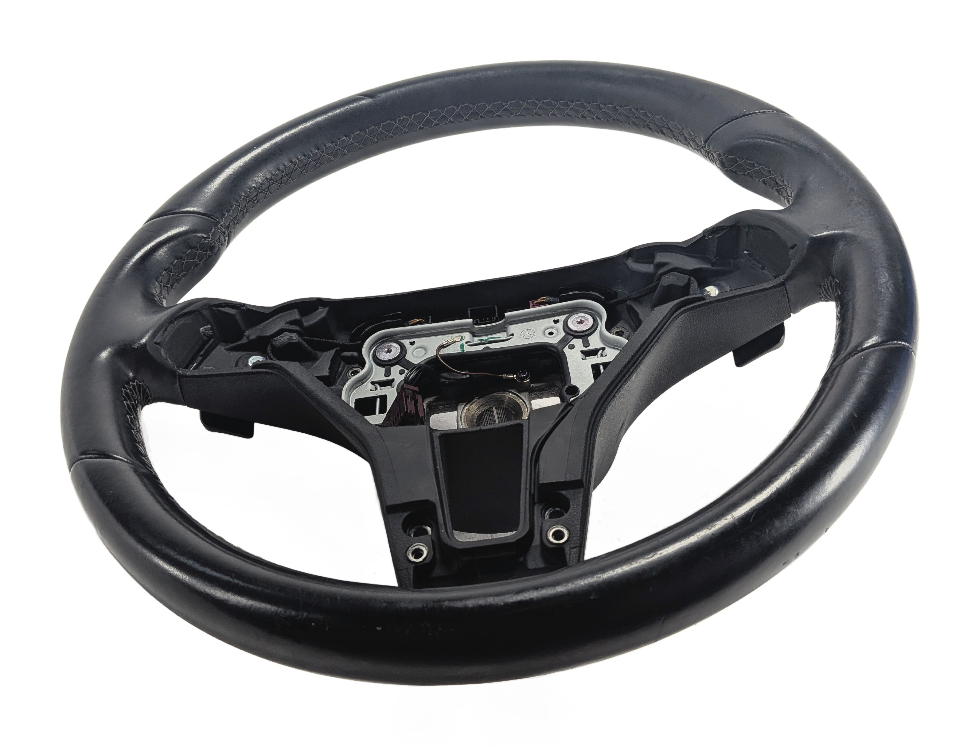 2013-2015 MERCEDES GLK250 (X204) DRIVER STEERING WHEEL w/PADDLES w/o BLIND SPOT — exact item pictured