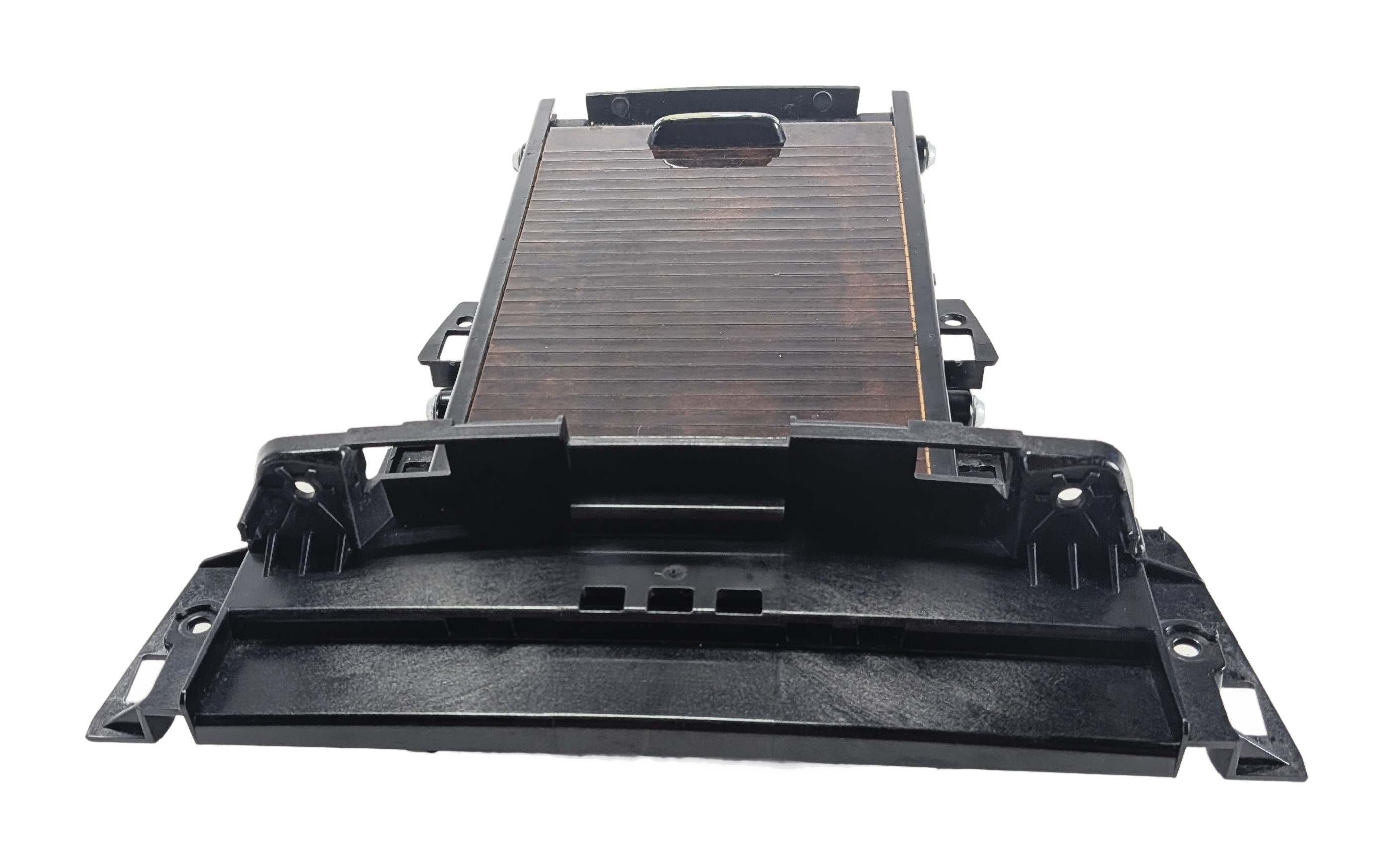 2015 MERCEDES GLK350 X204 CONSOLE STORAGE TRAY ROLLER COVER (Walnut) — exact item pictured