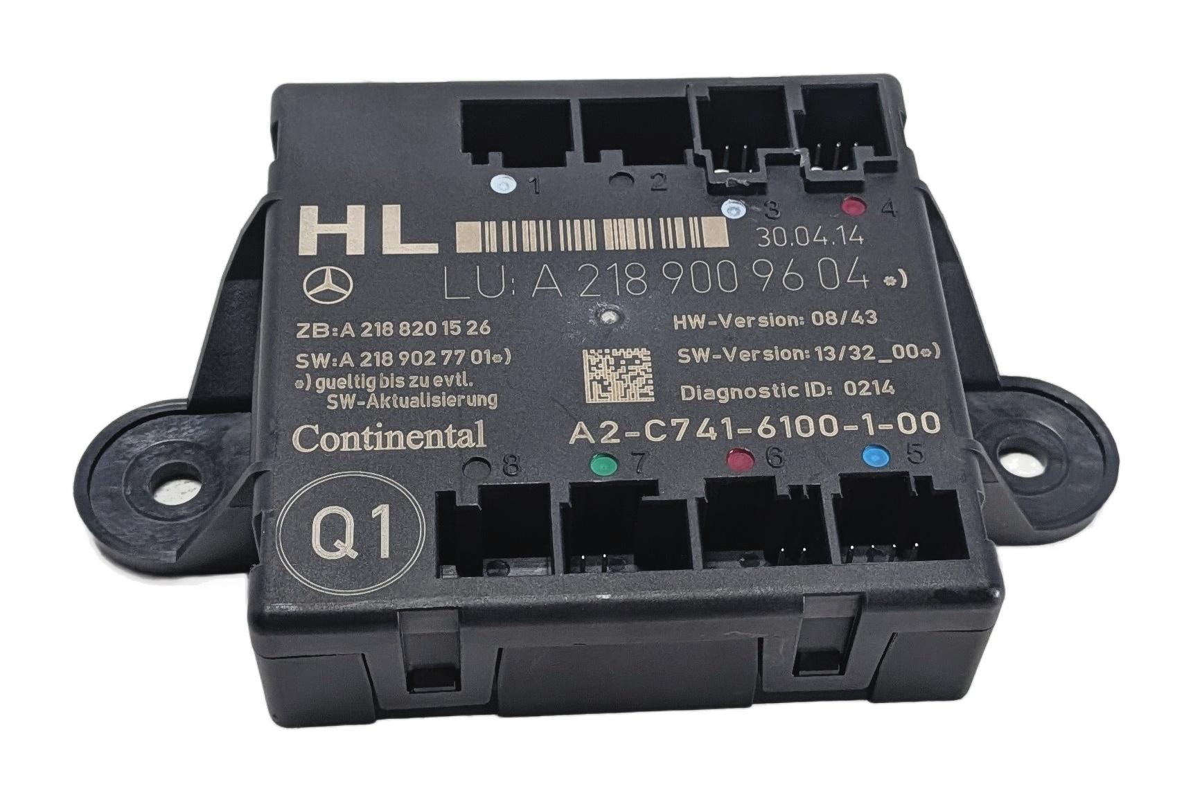 13-16 MERCEDES C E GLK W204 W212 X204 REAR LEFT DOOR CONTROL MODULE COMPUTER — exact item pictured