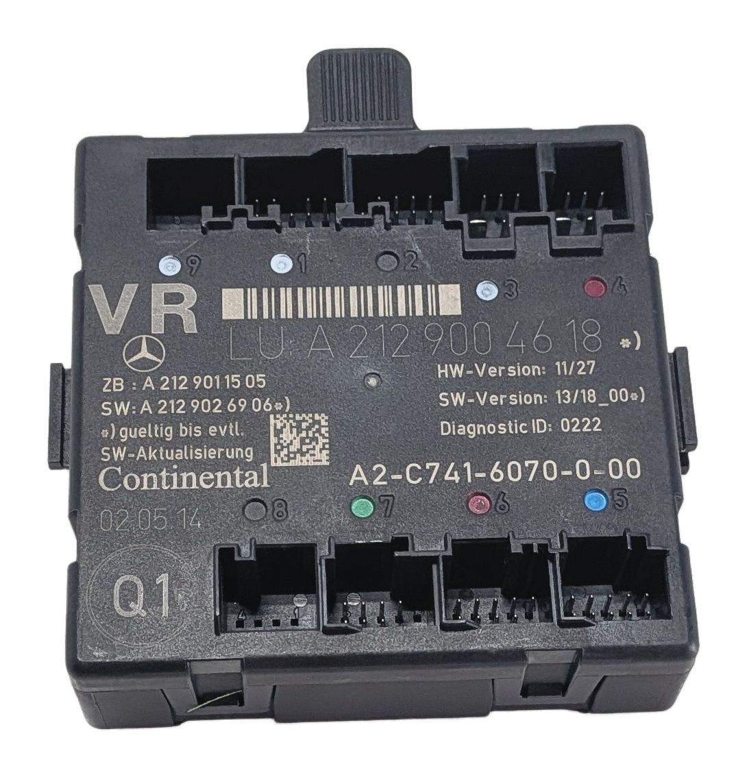 12-18 MERCEDES C E GLK W204 W212 X204 FRONT RIGHT DOOR CONTROL MODULE COMPUTER — exact item pictured