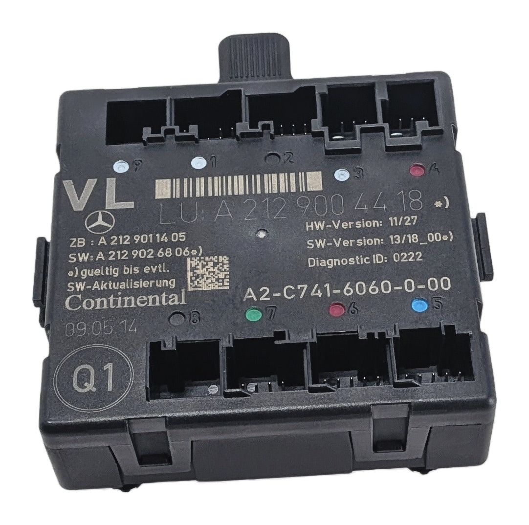 12-18 MERCEDES C E GLK W204 W212 X204 FRONT LEFT DOOR CONTROL MODULE COMPUTER — exact item pictured
