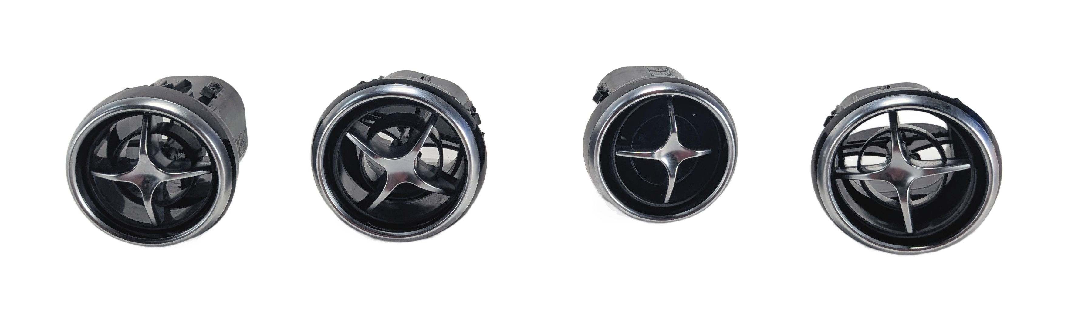 2015 MERCEDES GLK350 (X204) DASH HEAT AIR AC HVAC VENT GRILLE SET/4 (Black) — exact item pictured