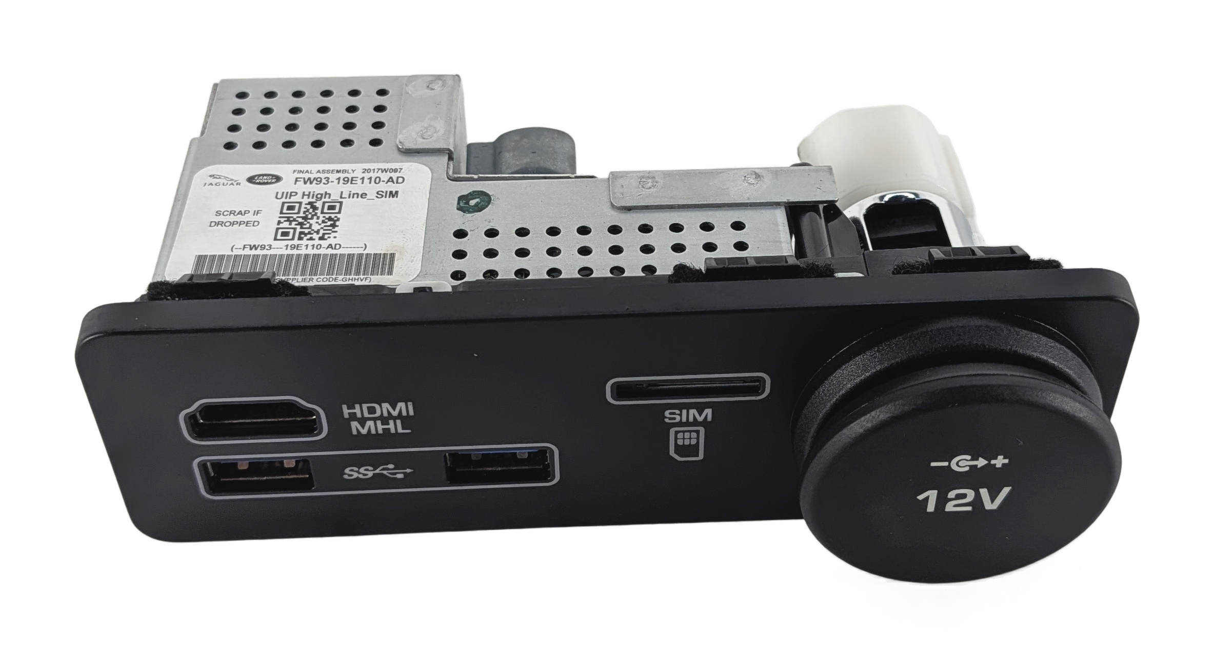 2017 LAND ROVER DISCOVERY L462 USB HDMI SIM MEDIA INTERFACE HUB 12V SOCKET — exact item pictured