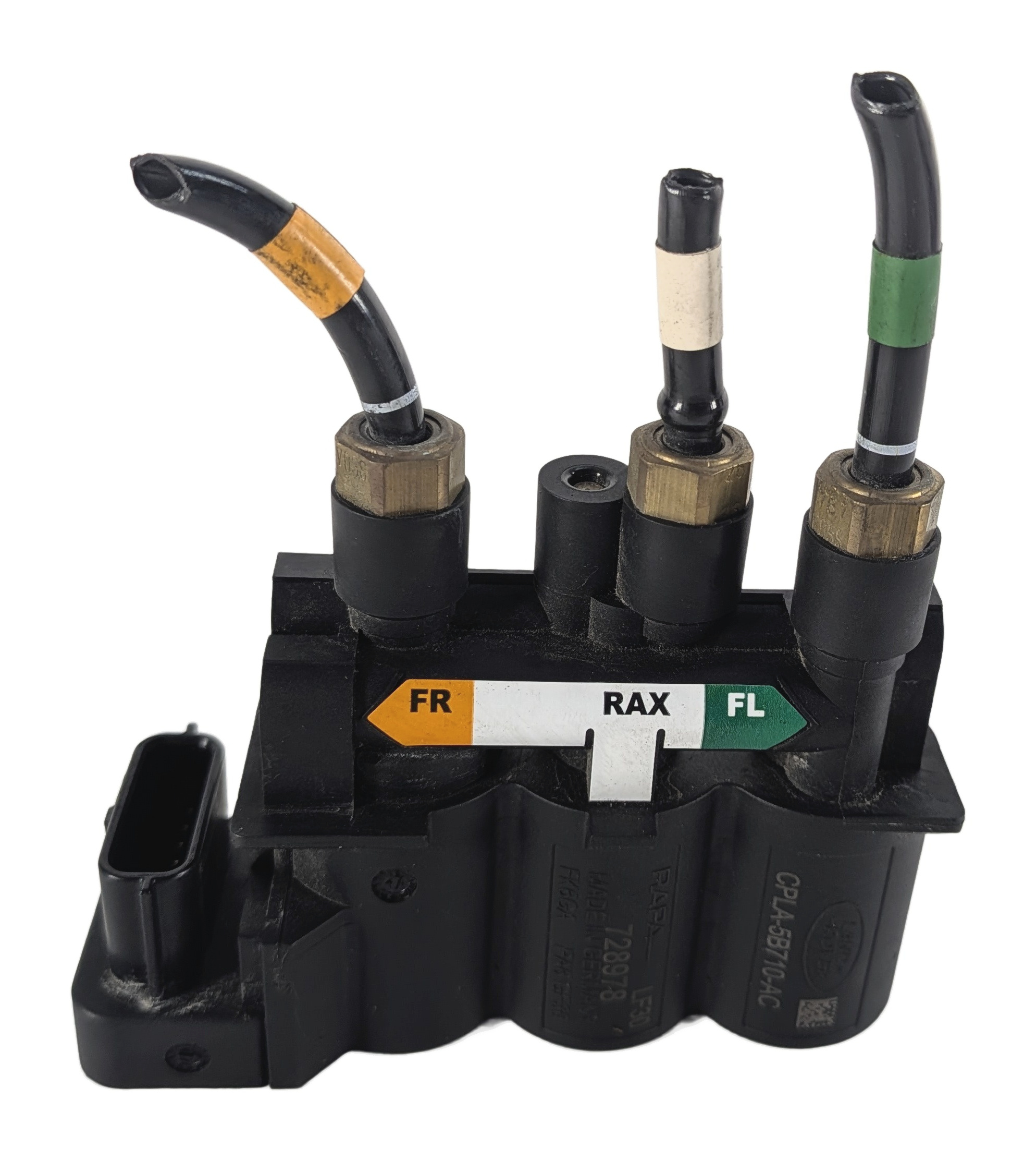 2017 ROVER DISCOVERY L462 FRONT AIR SUSPENSION VALVE BLOCK SOLENOID MANIFOLD — exact item pictured