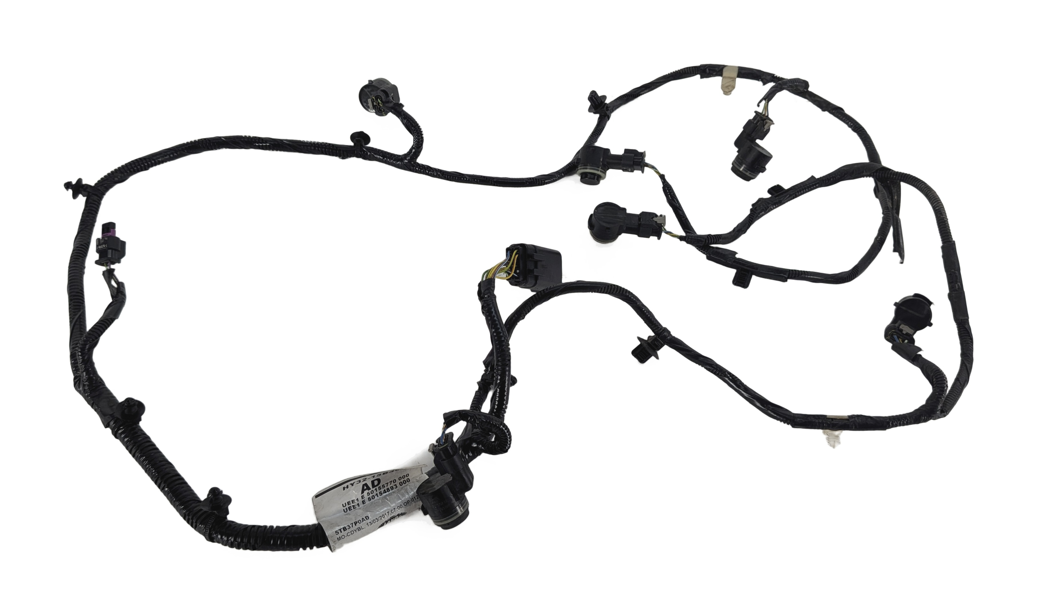 2017 ROVER DISCOVERY L462 REAR PARK ASSIST PDC SENSORS w/HARNESS (Black) — exact item pictured