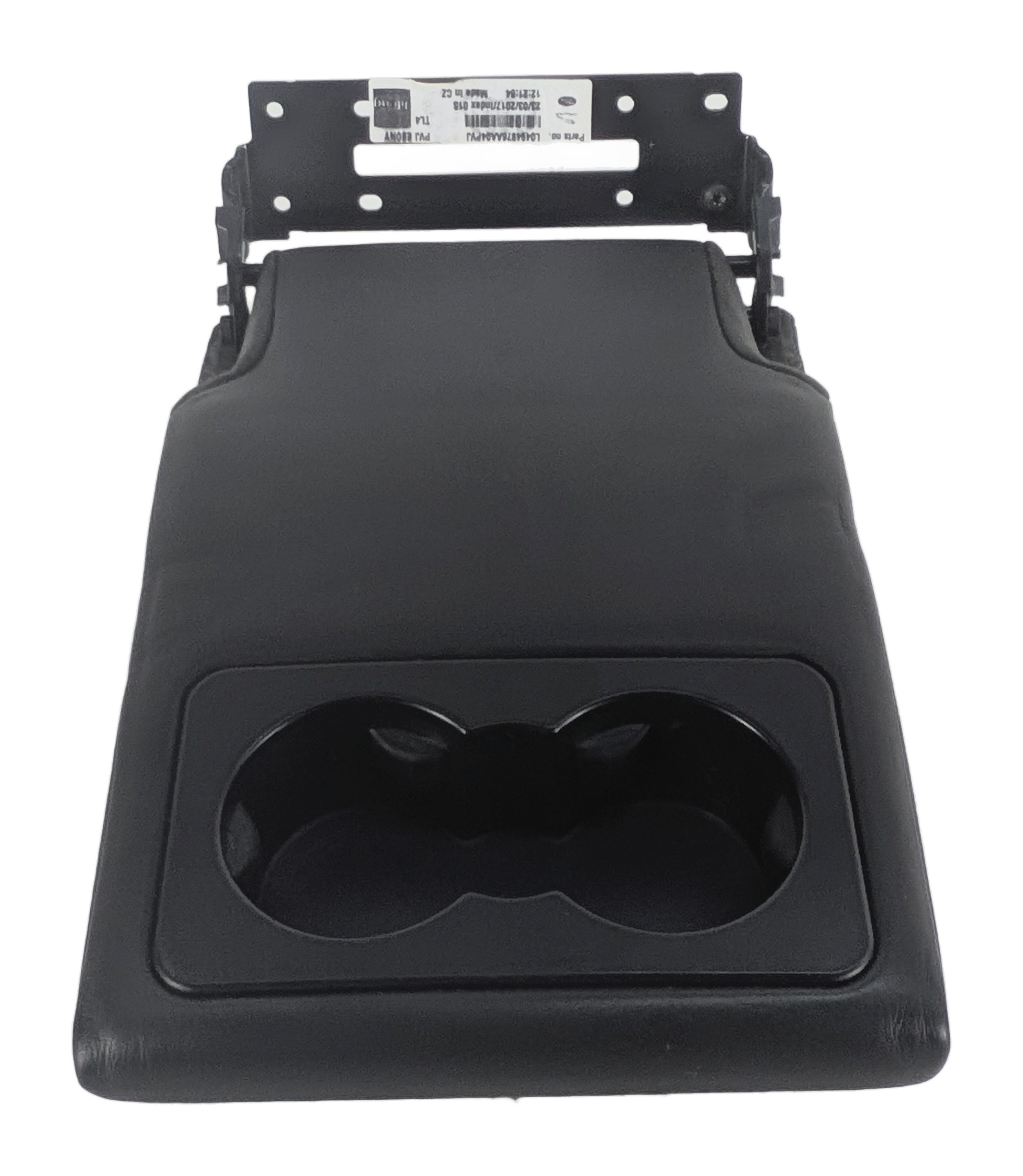 2017 ROVER DISCOVERY L462 REAR SEAT CENTER ARMREST CUP HOLDER (Black) — exact item pictured