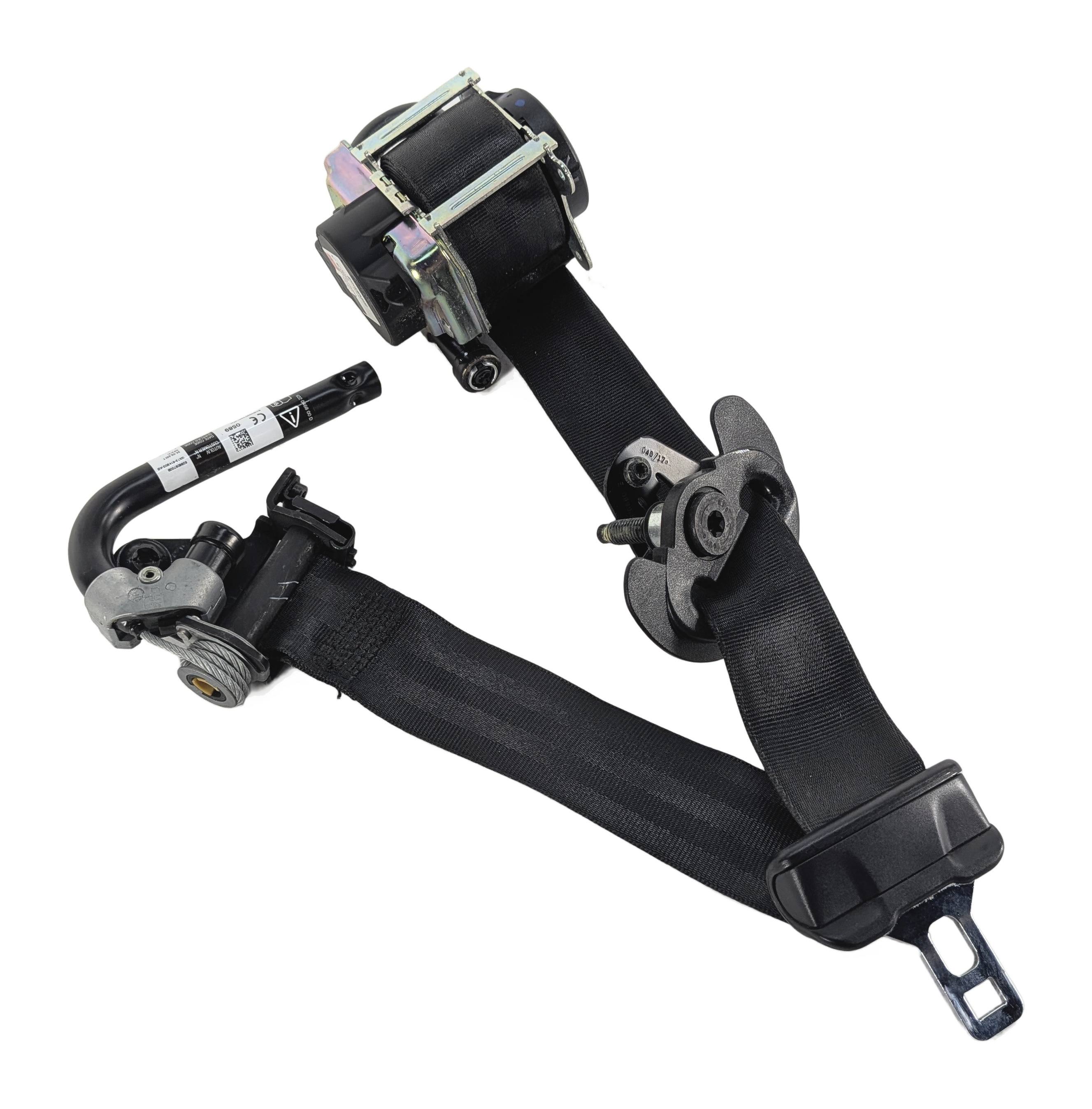 17-19 LAND ROVER DISCOVERY L462 FRONT LEFT DRIVER SEATBELT RETRACTOR (Black) — exact item pictured