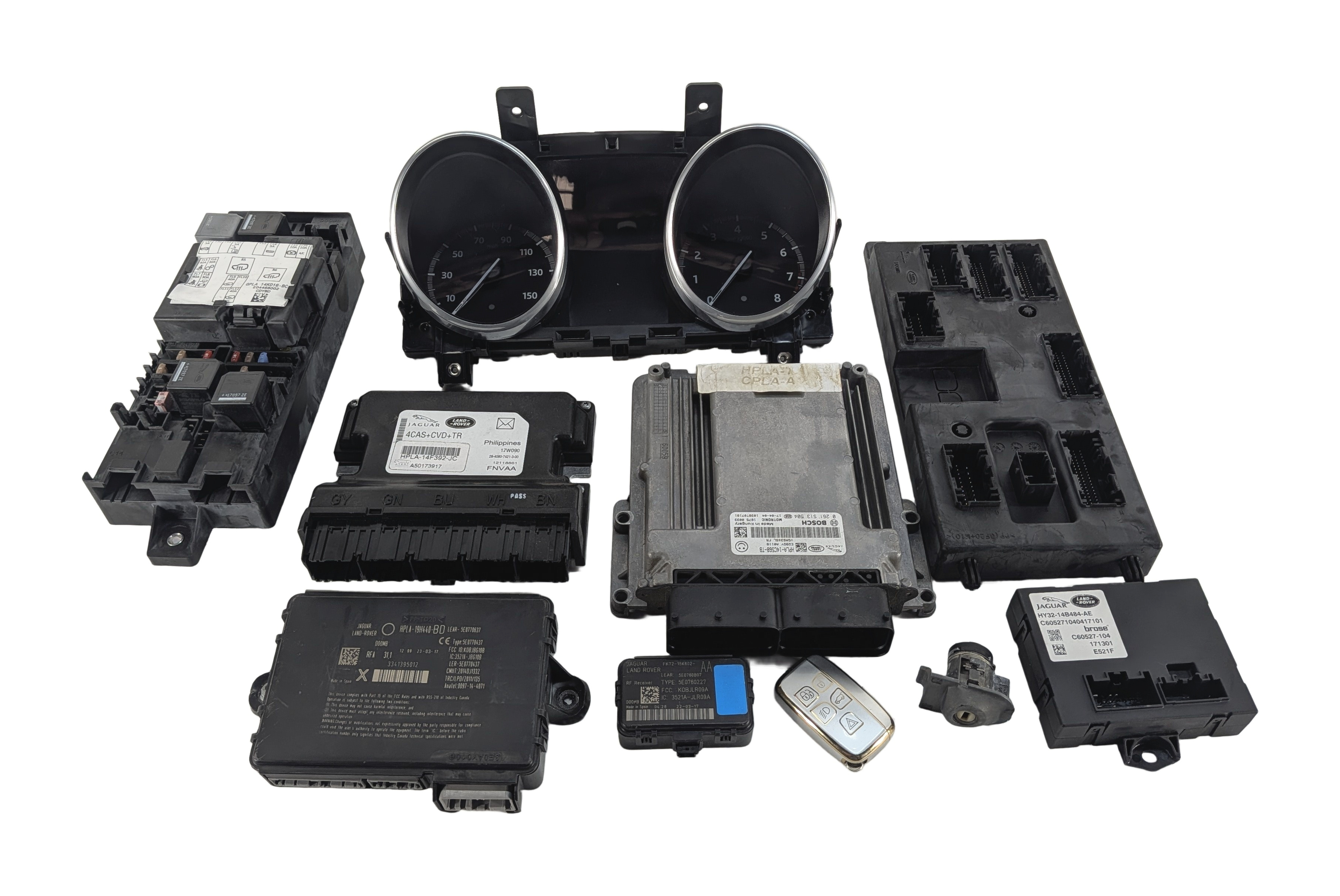 17 ROVER DISCOVERY L462 3.0L SUPER ECU ECM IGNITION IMMOBILIZER MODULE SET(112k) — exact item pictured
