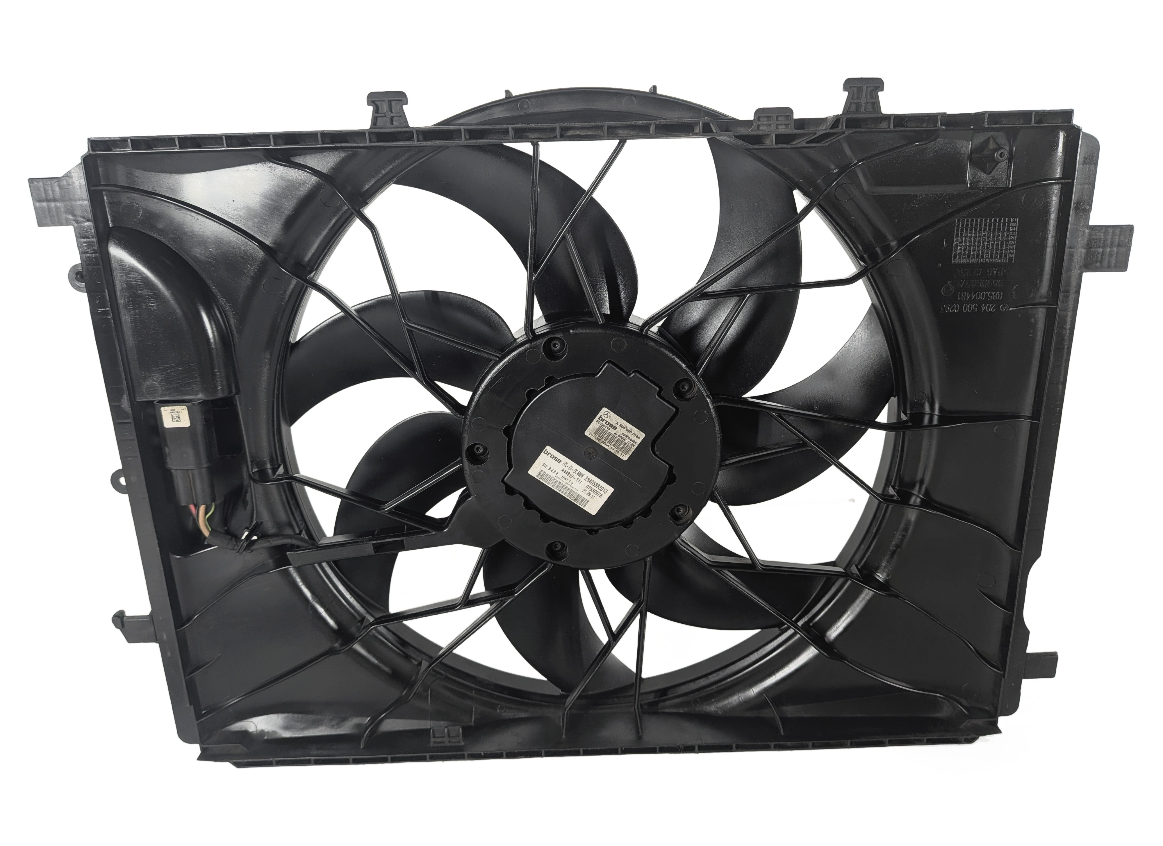 08-20 MERCEDES C300 E350 GLK350 GLA250 RADIATOR COOLING FAN MOTOR ASSEMBLY 600W — exact item pictured