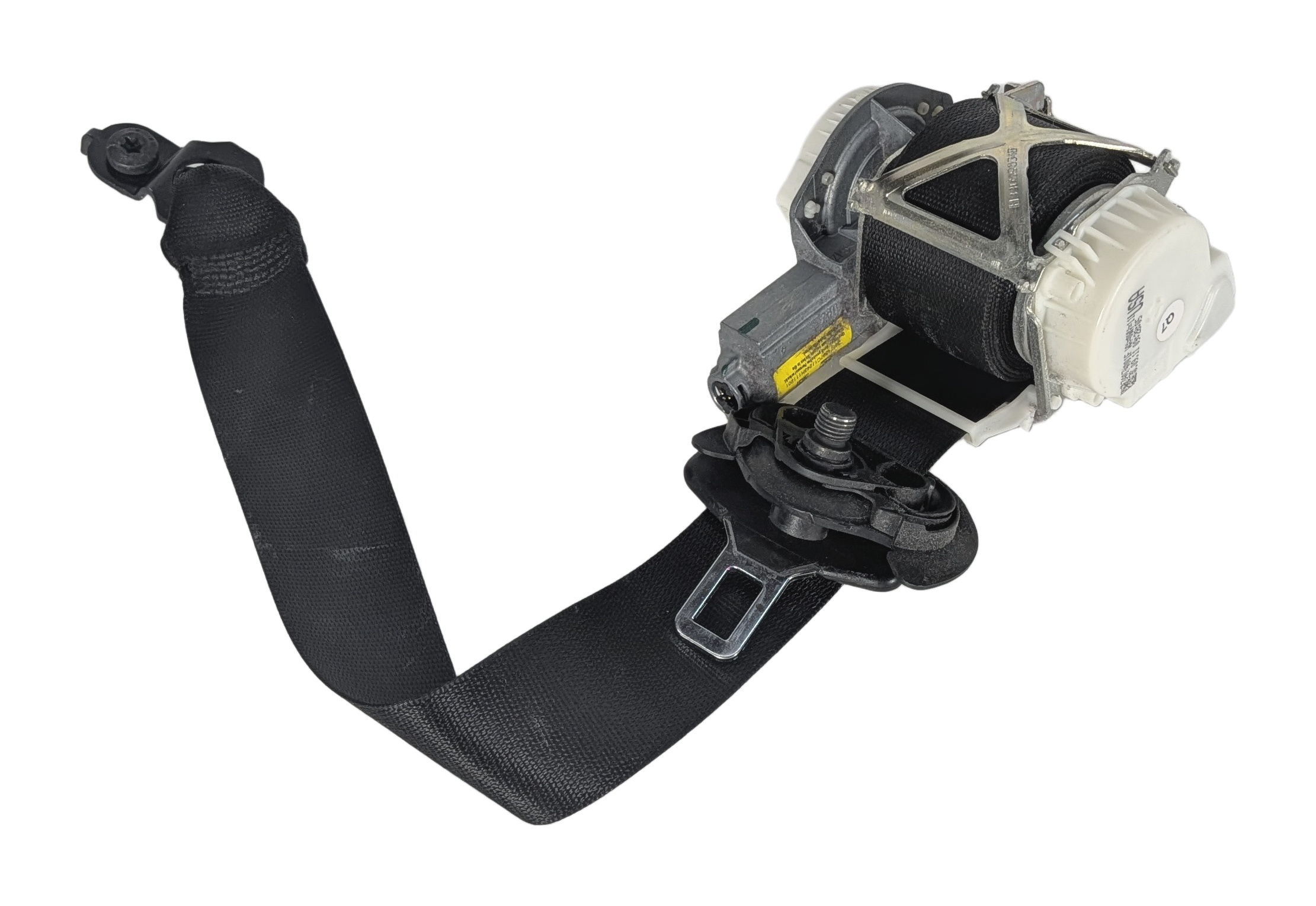 10-13 MERCEDES GLK350 (X204) LEFT FRONT DRIVER SEATBELT BUCKLE RETRACTOR (Black) — exact item pictured