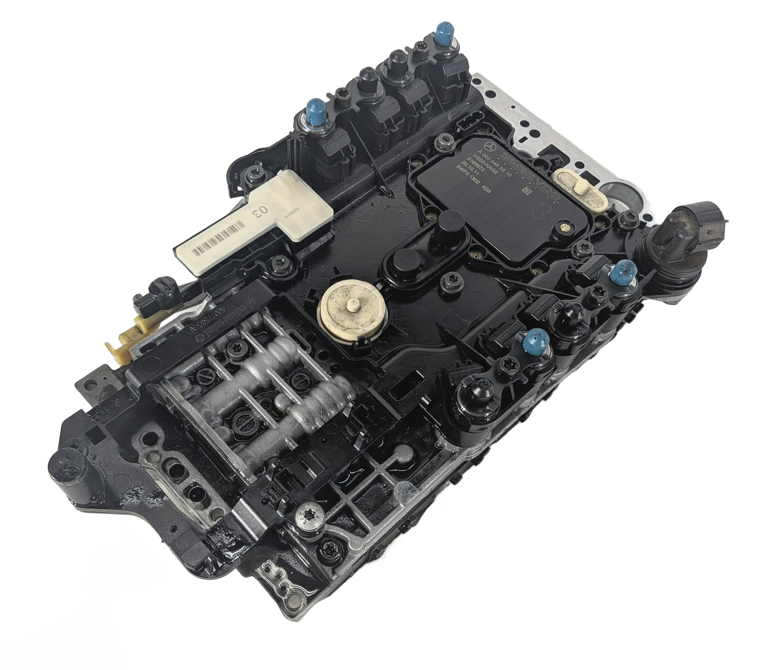 2012 MERCEDES GLK350 (X204) AT VALVE BODY CONDUCTOR PLATE 7G-TRONIC 722.9 — exact item pictured