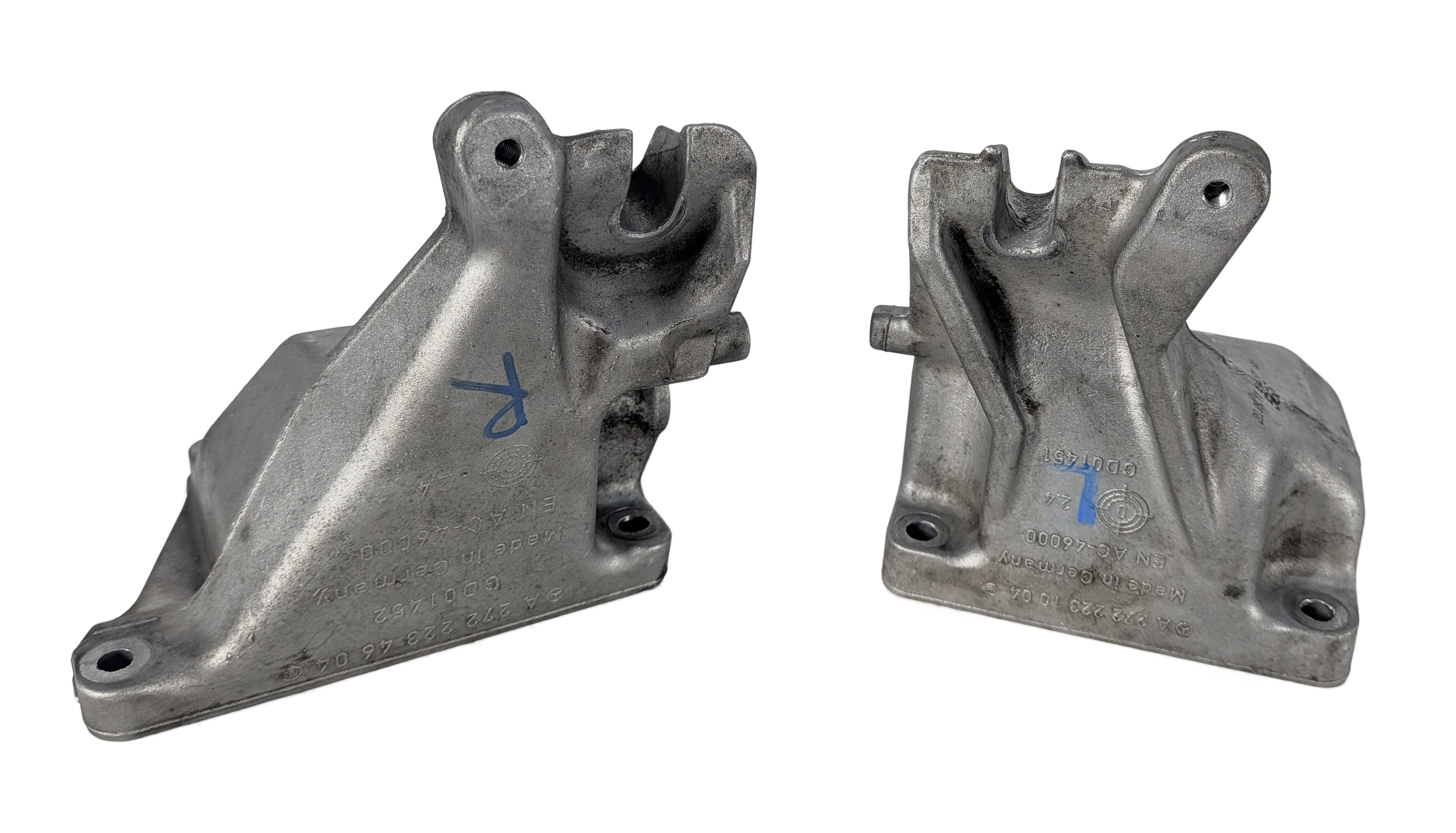 2012 MERCEDES GLK350 X204 3.5L M272 LEFT/RIGHT ENGINE MOTOR MOUNT BRACKET SET/2 — exact item pictured