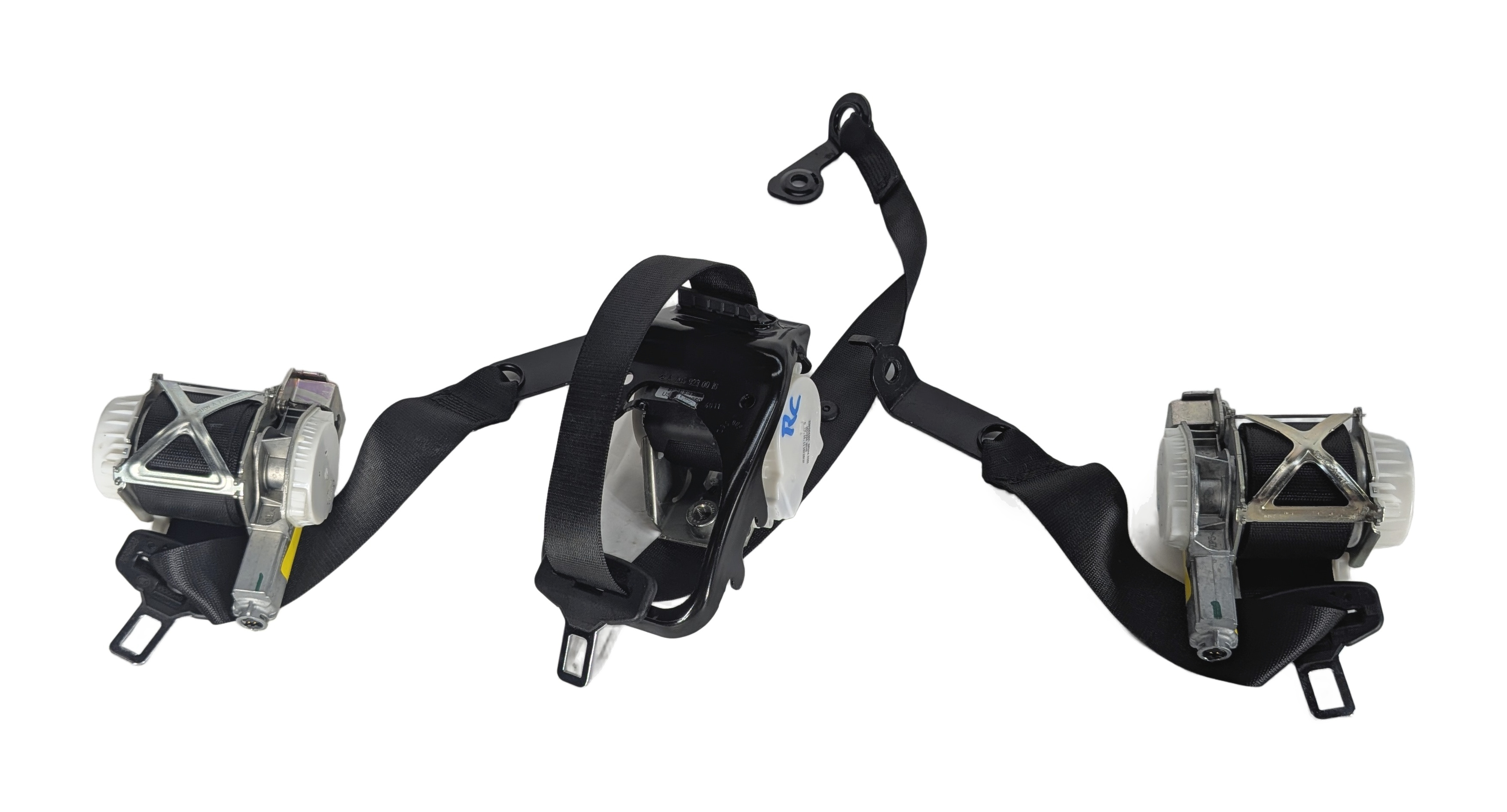 2012 MERCEDES GLK350 (X204) REAR SEAT SEATBELT RETRACTOR SET/3 (Black) — exact item pictured
