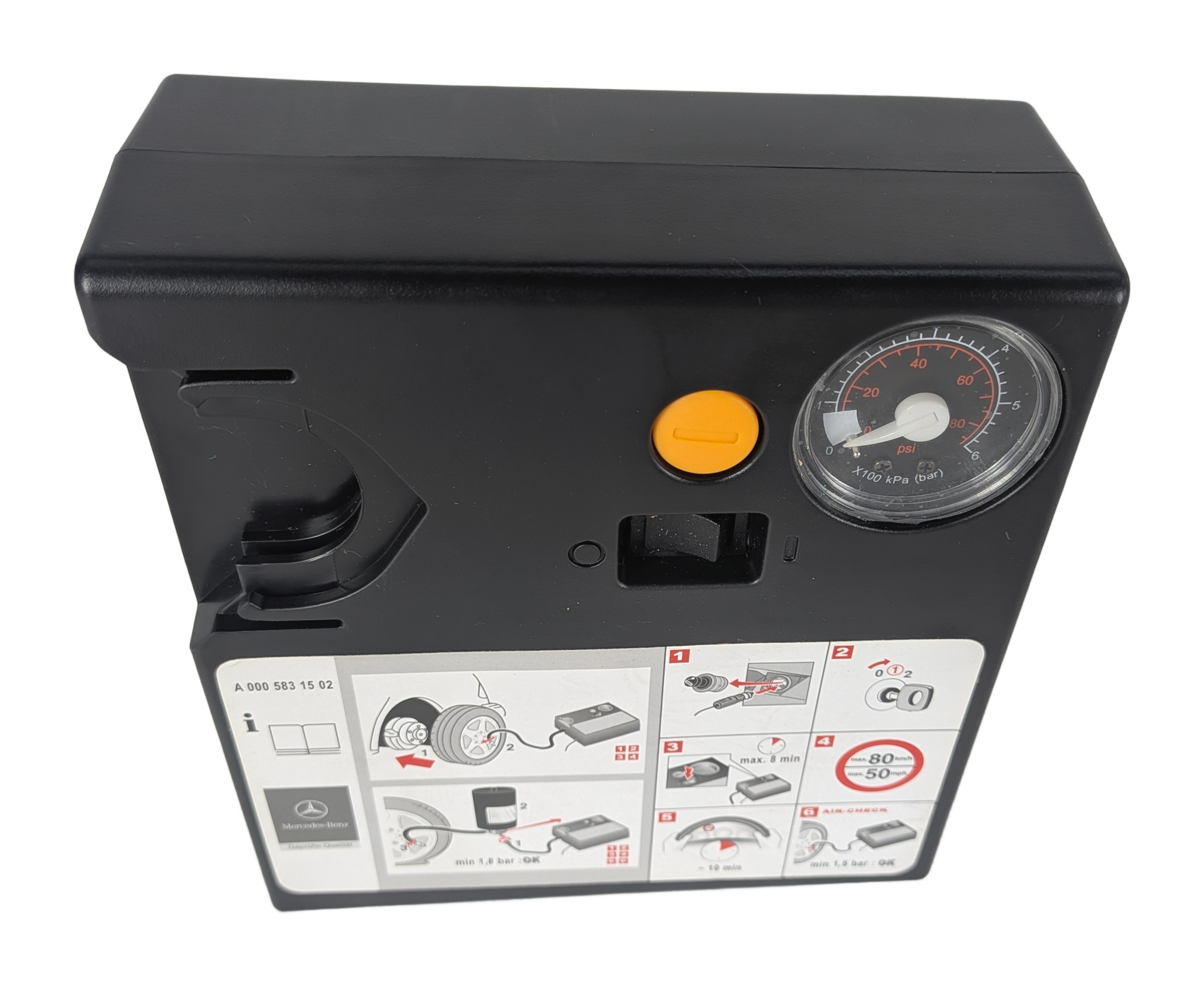 2012 MERCEDES GLK350 (X204) EMERGENCY TIRE INFLATOR AIR COMPRESSOR KIT — exact item pictured