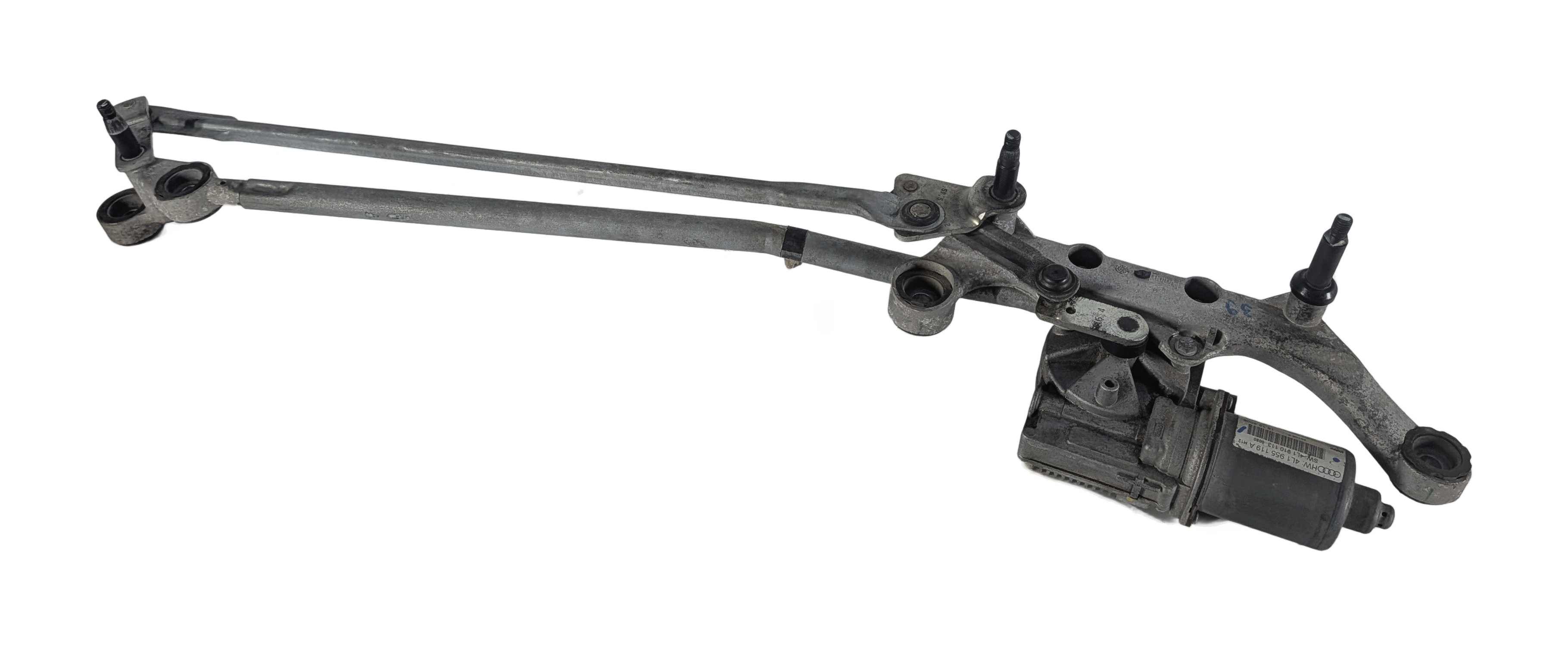 2007-2015 AUDI Q7 (4L) FRONT WINDSHIELD WIPER MOTOR w/ LINKAGE — exact item pictured