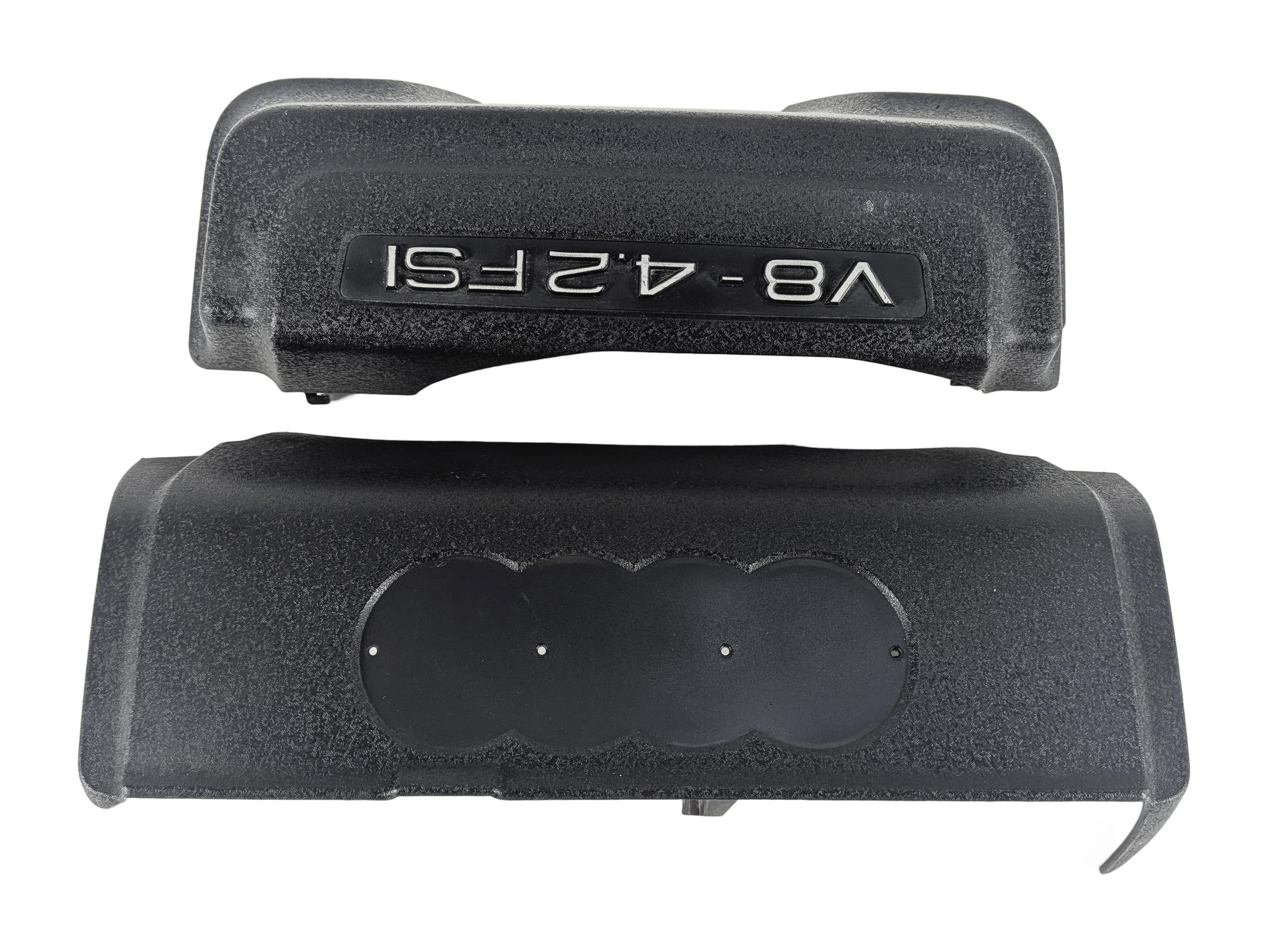 2007-2009 AUDI Q7 (4L) 4.2L ENGINE MOTOR COVER TRIM SET/ 2 — exact item pictured