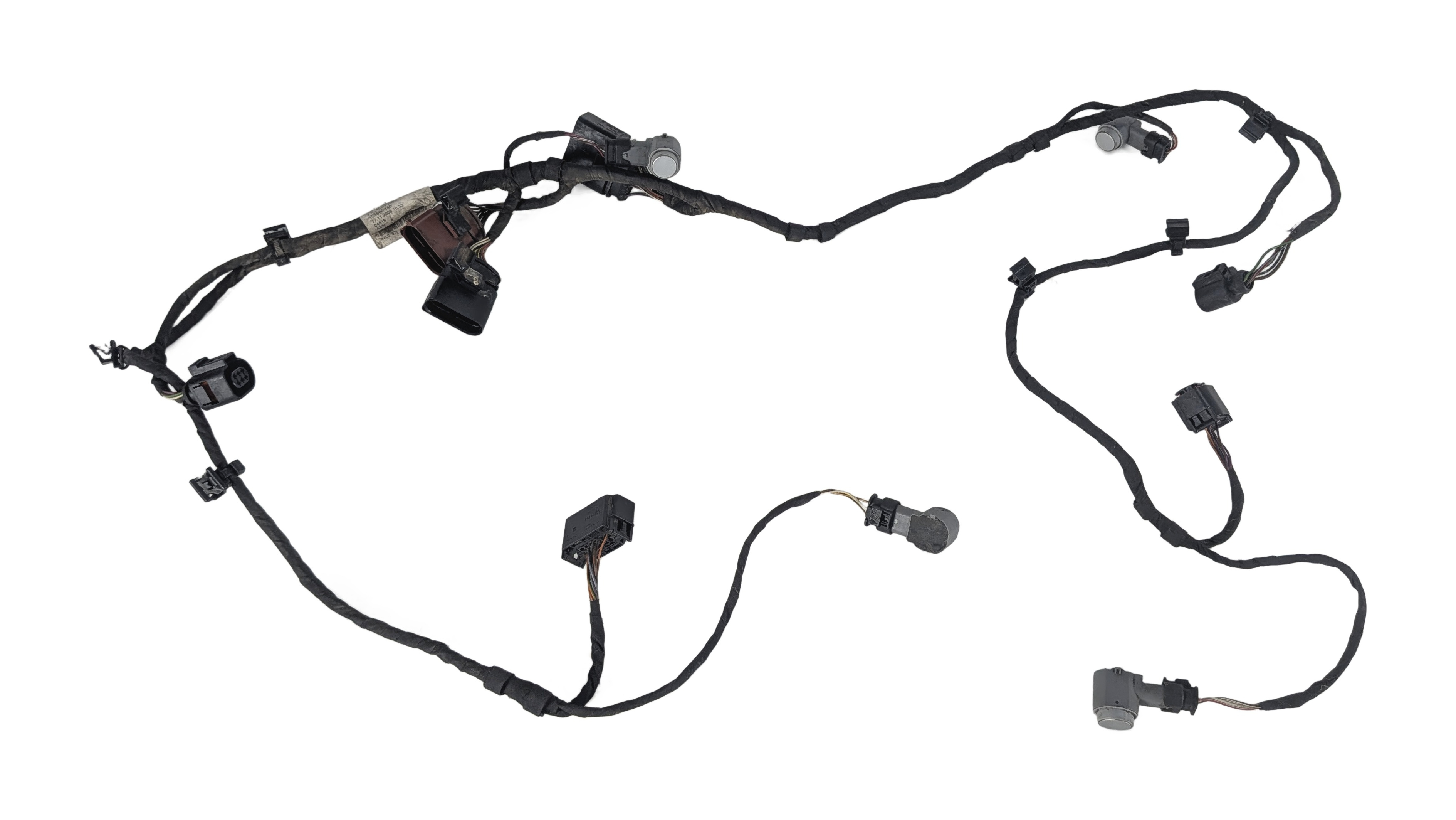 2007 AUDI Q7 (4L) REAR PARK ASSIST PDC DISTANCE SENSORS w/WIRING HARNESS — exact item pictured