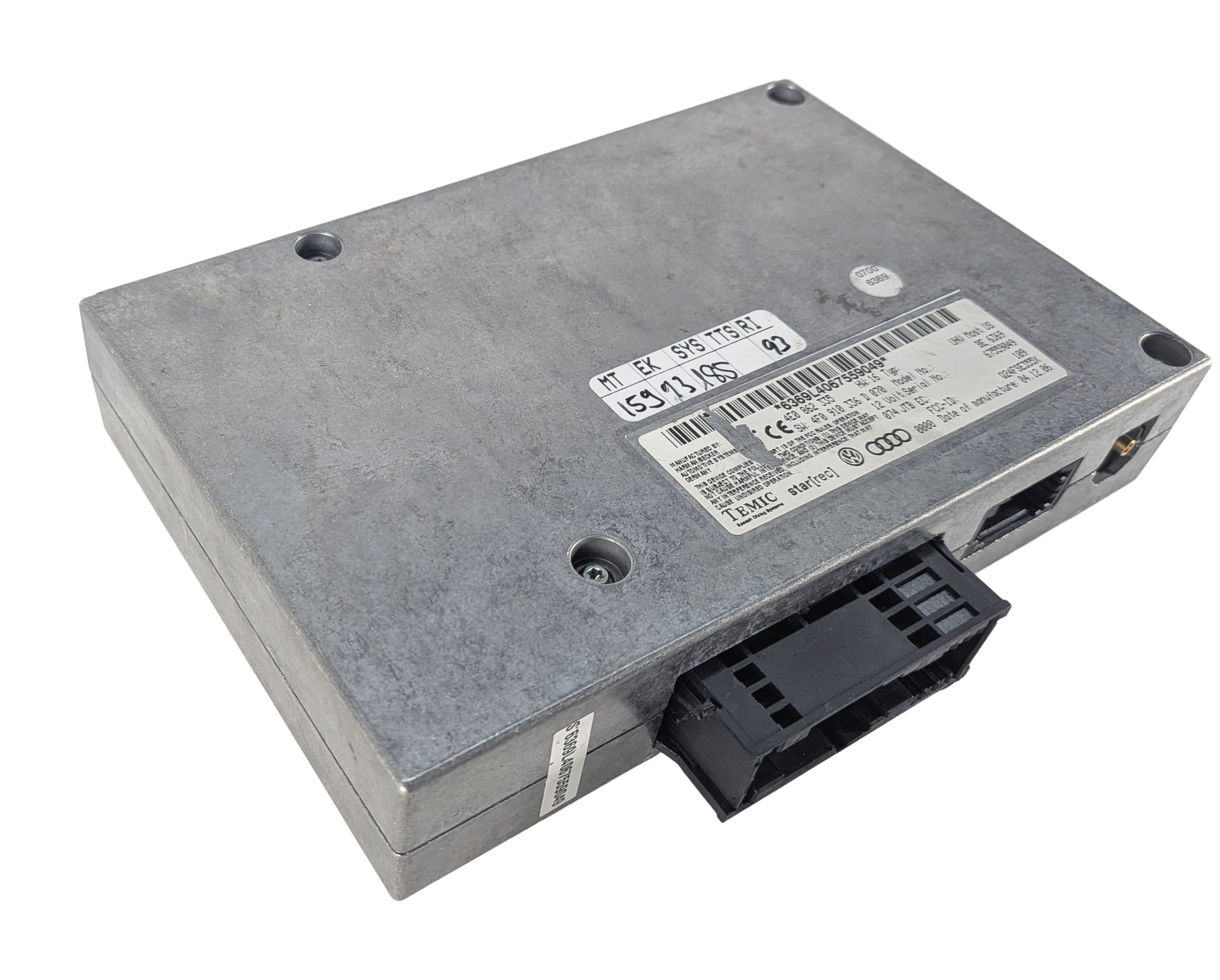 2007 AUDI Q7 (4L) BLUETOOTH HANDSFREE INTERFACE CONTROL MODULE COMPUTER — exact item pictured