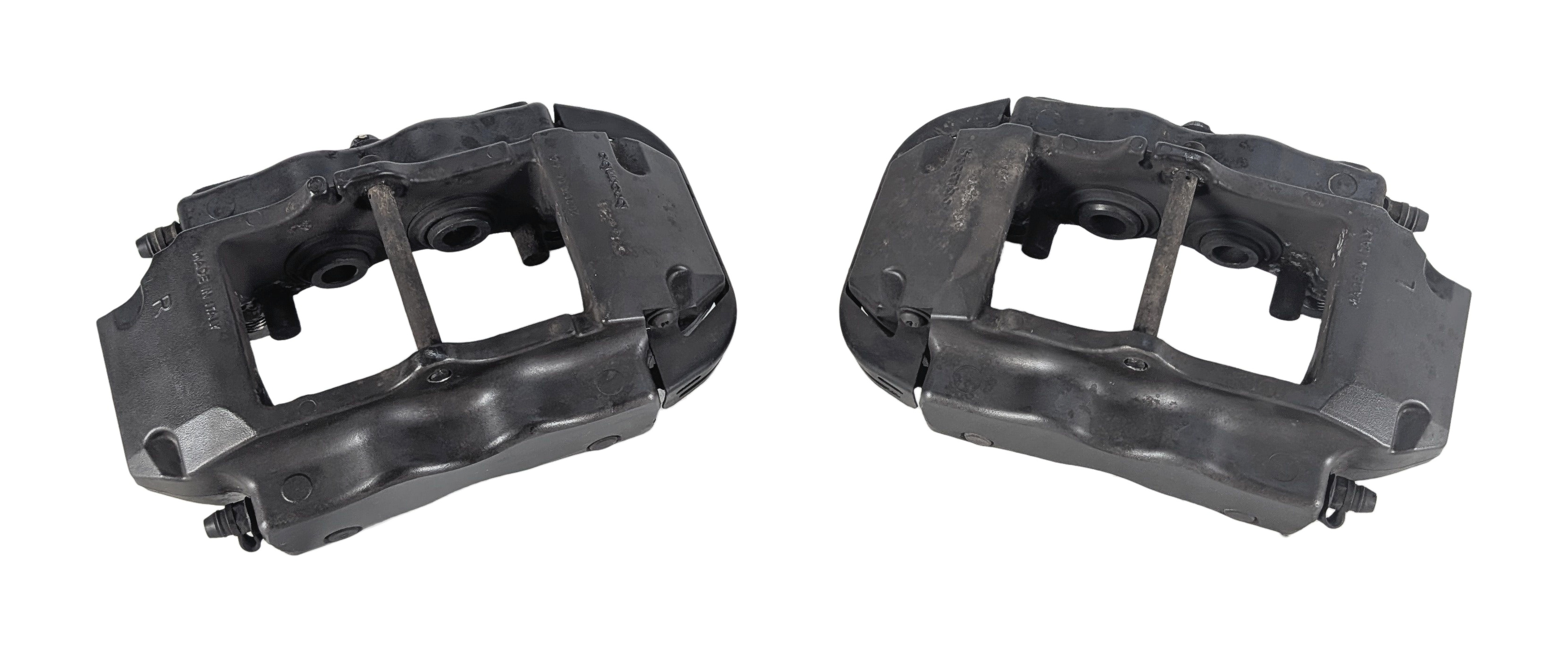 04-15 VW TOUAREG AUDI Q7 4L REAR LEFT & RIGHT ABS DISC BRAKE CALIPER SET2 BREMBO — exact item pictured