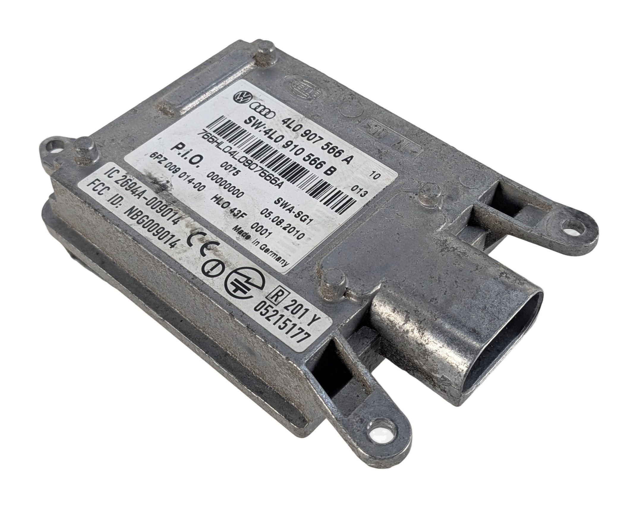 07-12 AUDI A8 S8 Q7 D3 4L RIGHT LANE DEPARTURE BLIND SPOT ALERT MASTER MODULE — exact item pictured