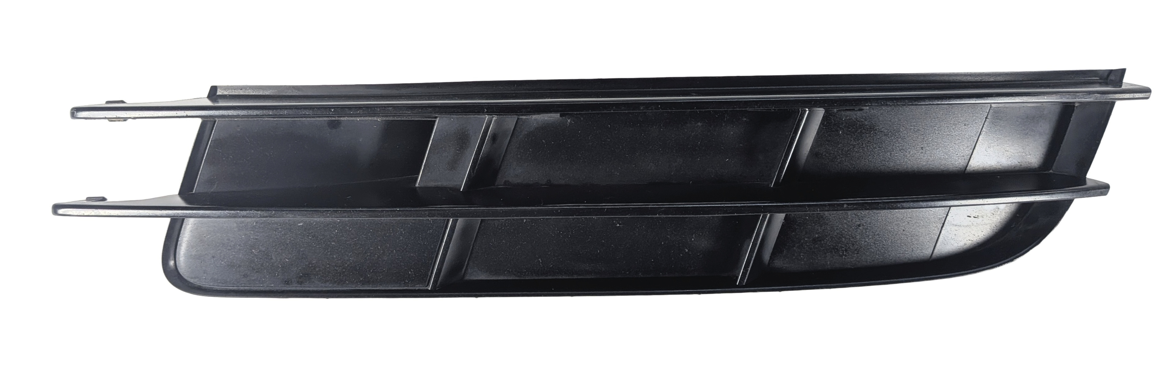 2007 AUDI Q7 (4L) FRONT LEFT DRIVER LOWER BUMPER GRILLE INSERT BLACK — exact item pictured