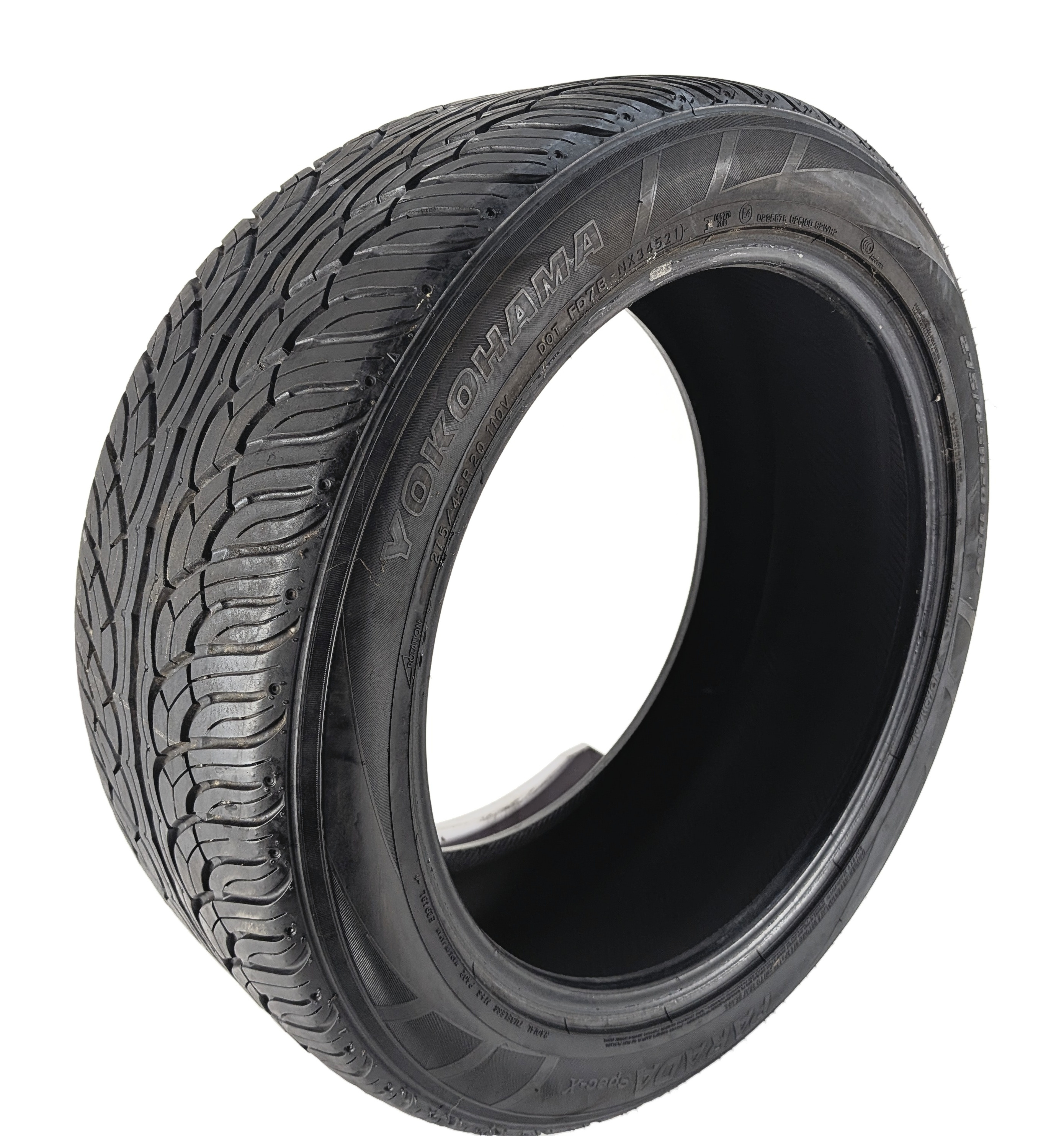 YOKOHAMA PARADA SPEC-X 275/45R20 110V SUV TRUCK TIRE 275 45 20 — exact item pictured