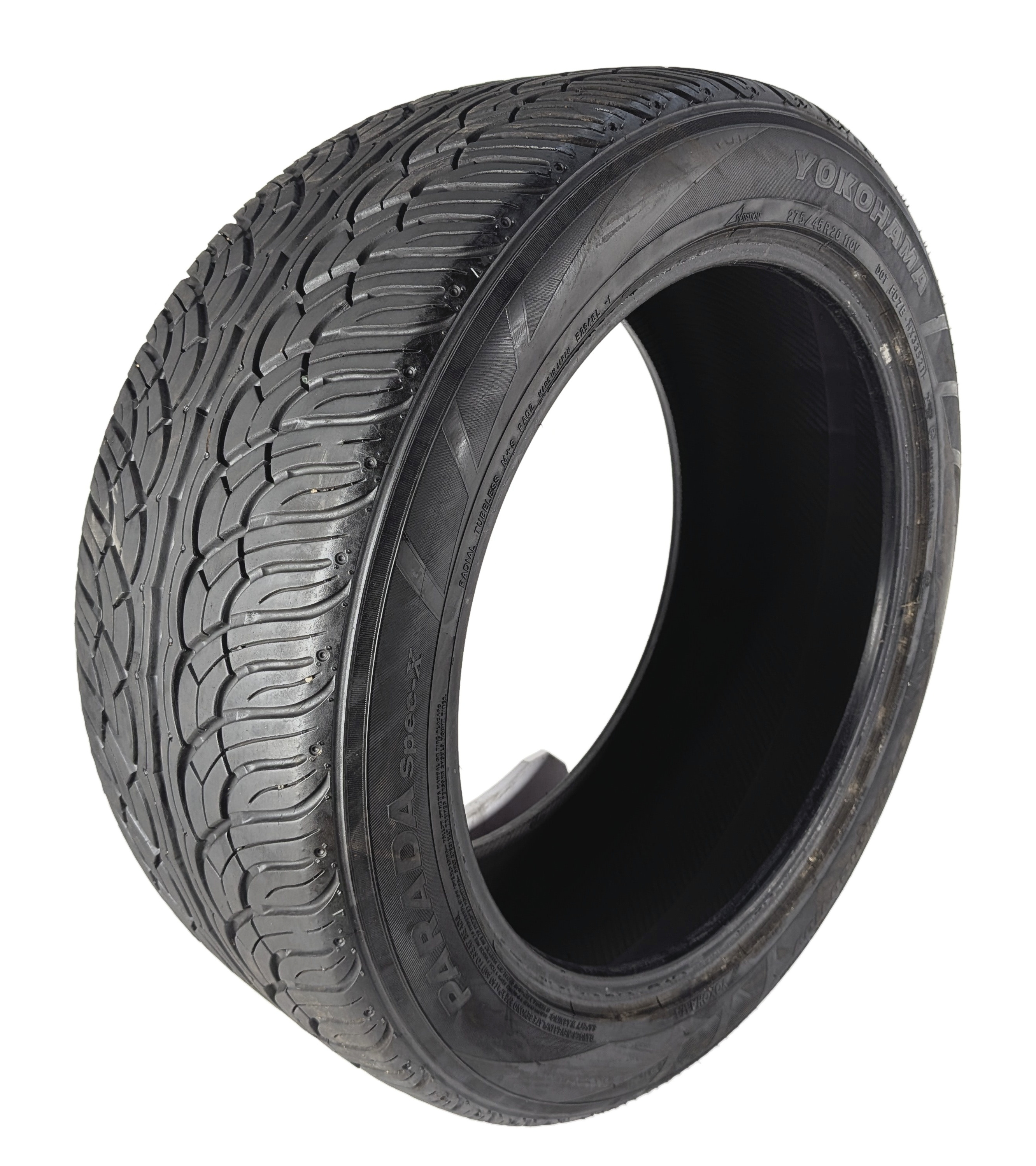 YOKOHAMA PARADA SPEC-X 275/45R20 110V SUV TRUCK TIRE 275 45 20 — exact item pictured