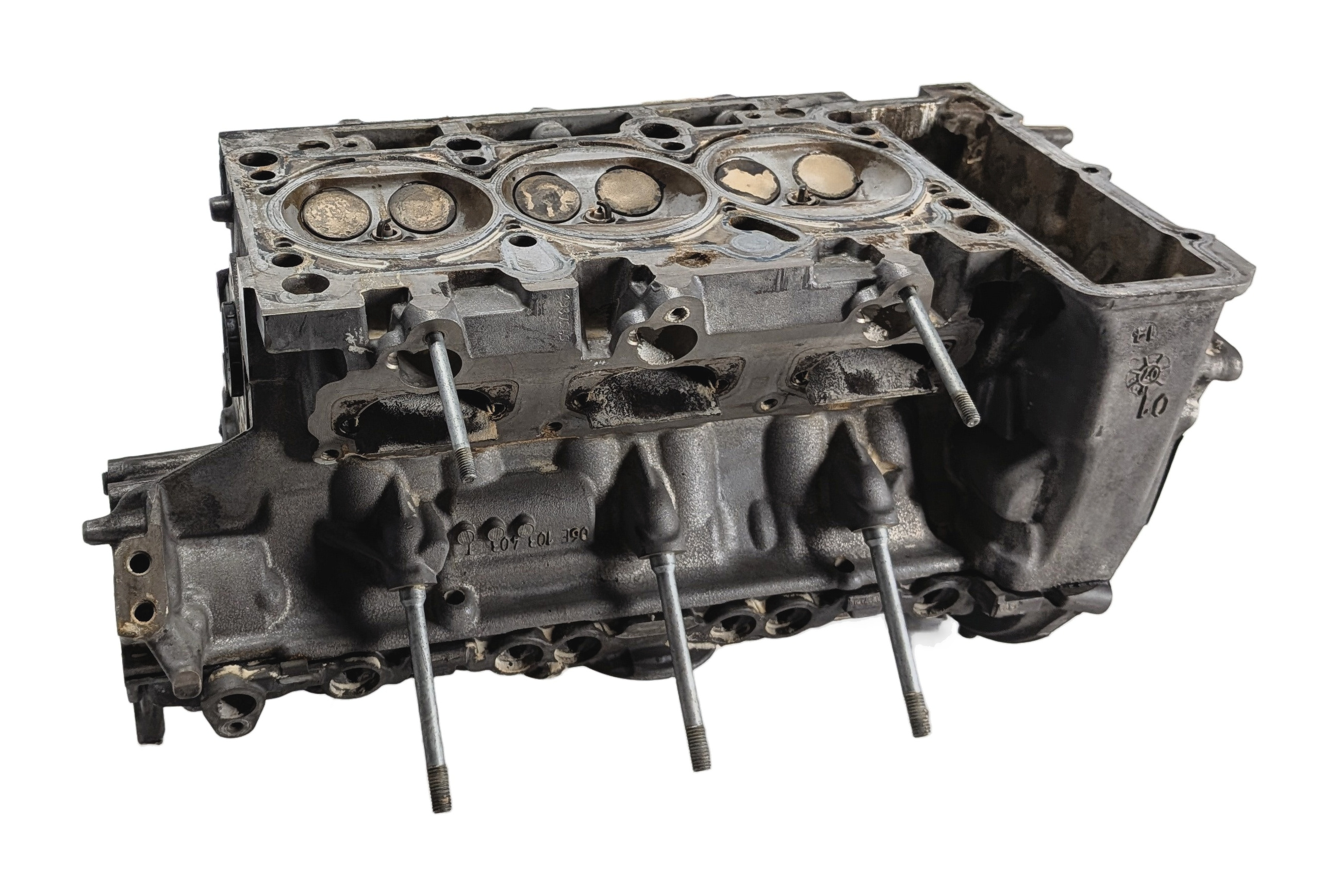 2013-2015 AUDI Q7 (4L) 3.0L SUPERCHARGED ENGINE LEFT CYLINDER HEAD — exact item pictured