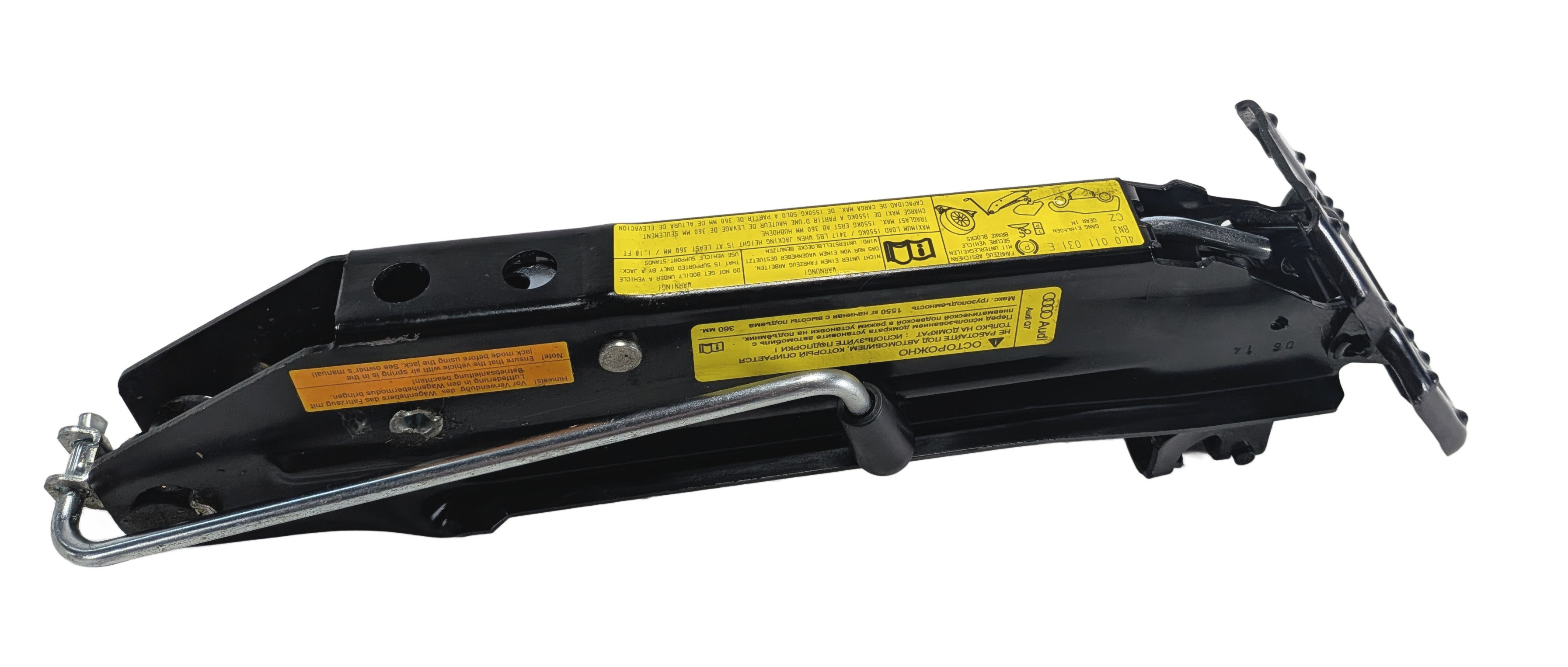 2013-2015 AUDI Q7 (4L) EMERGENCY ROADSIDE SPARE TIRE CAR LIFT SCISSOR JACK — exact item pictured