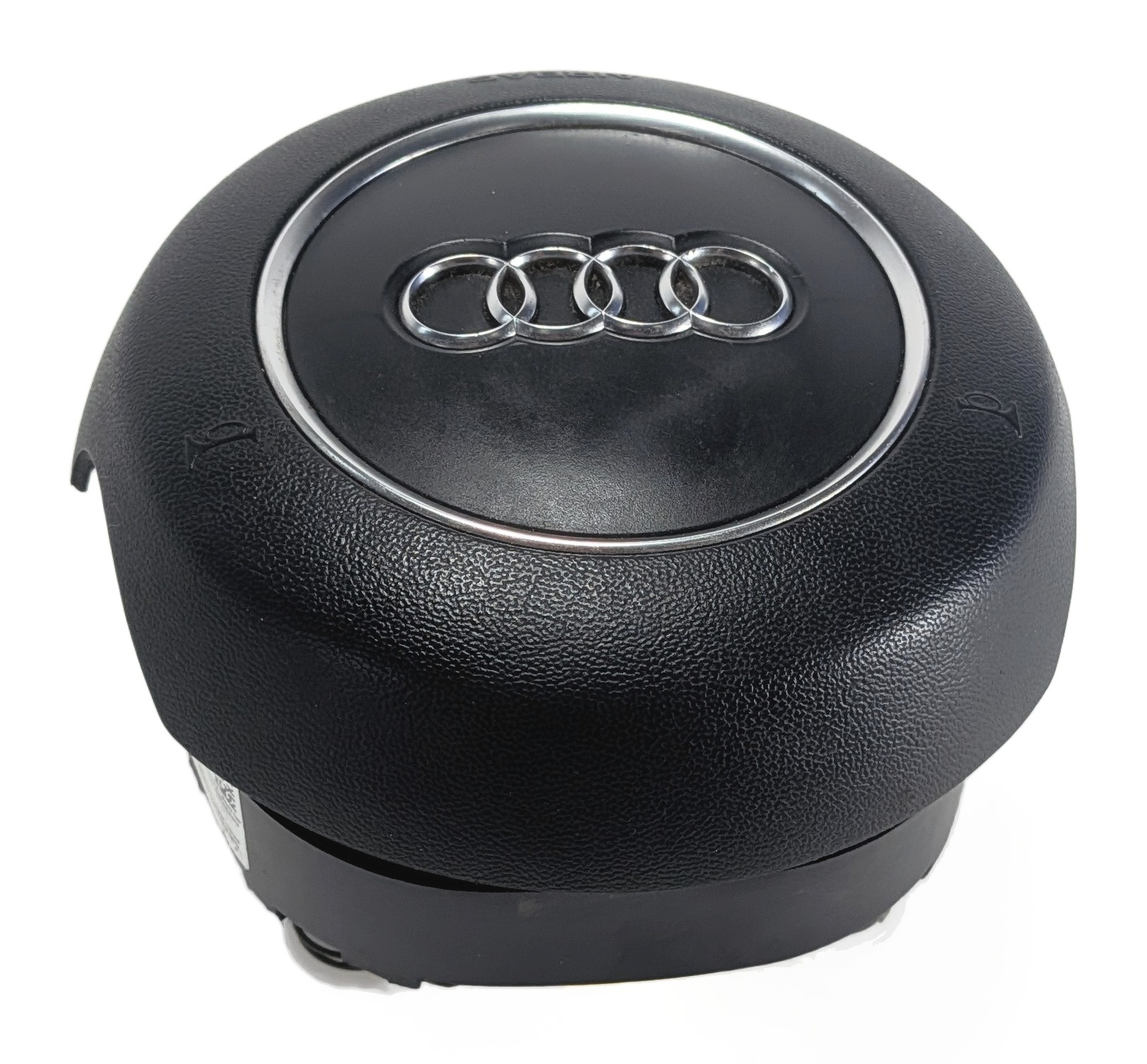 11-15 AUDI Q7 (4L) 3 SPOKE SPORT STEERING WHEEL SRS ROUND AIRBAG AIR BAG (Black) — exact item pictured